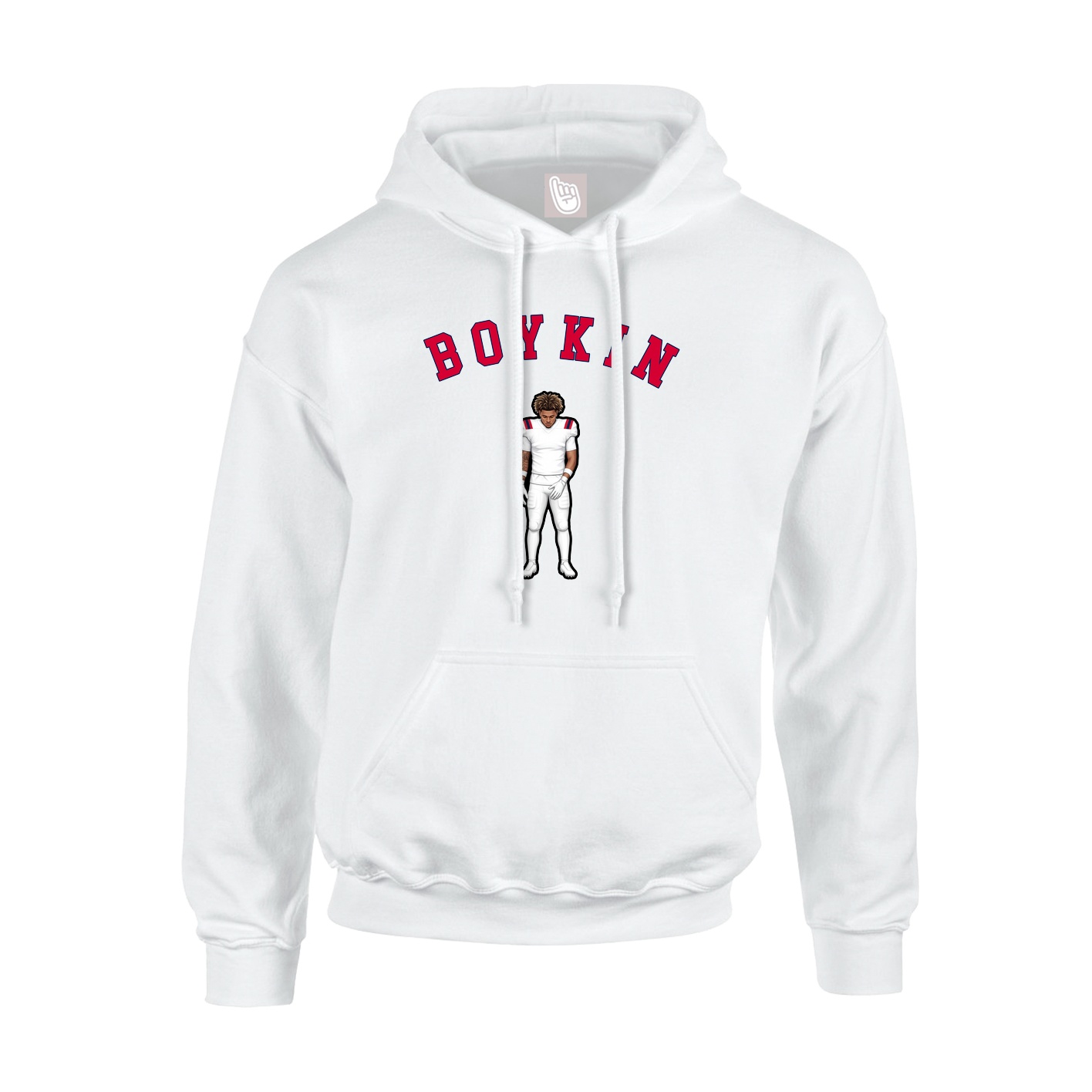 Youth Hoodie — Shirsey Arch in White