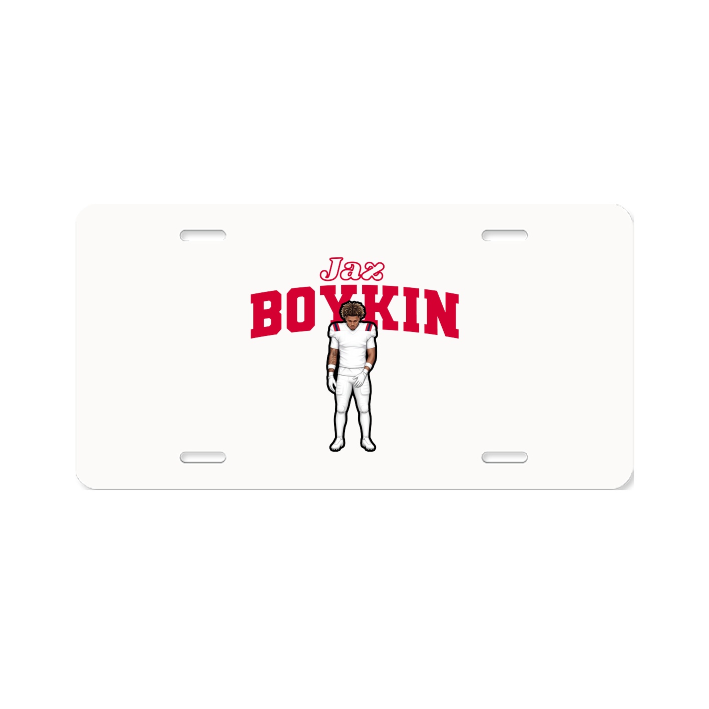 License Plate — Name Arch in Classic