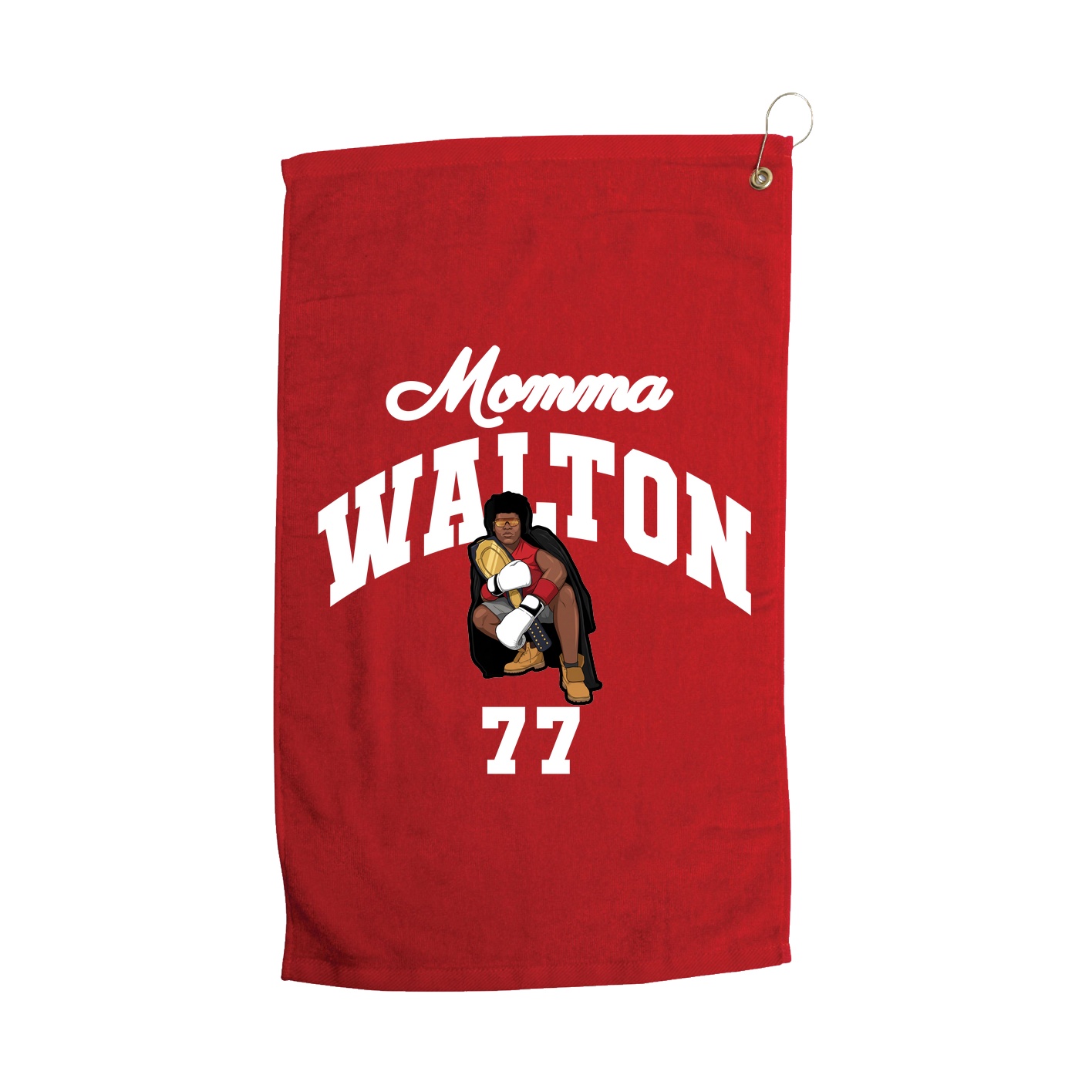Golf Towel — Mothers Day Arch in Red