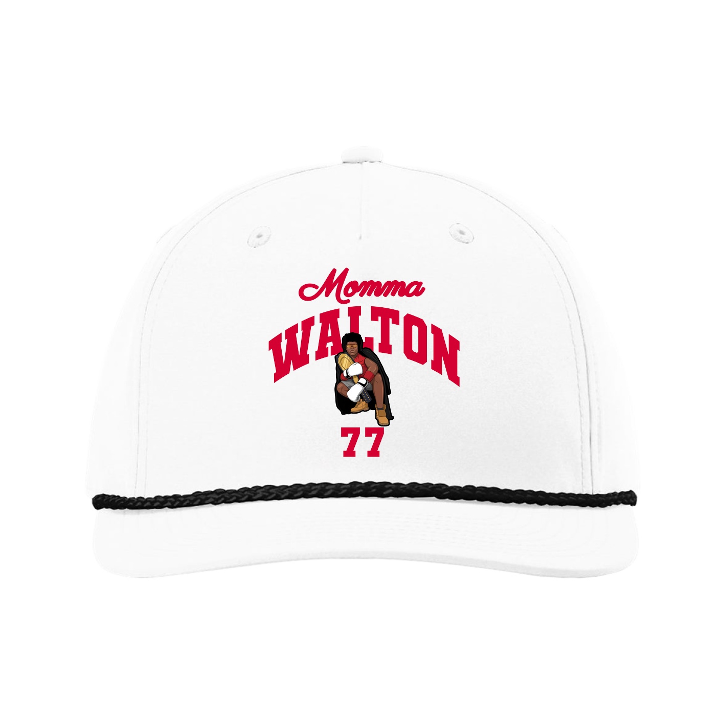 Five-Panel Classic Rope Cap — Mothers Day Arch in White