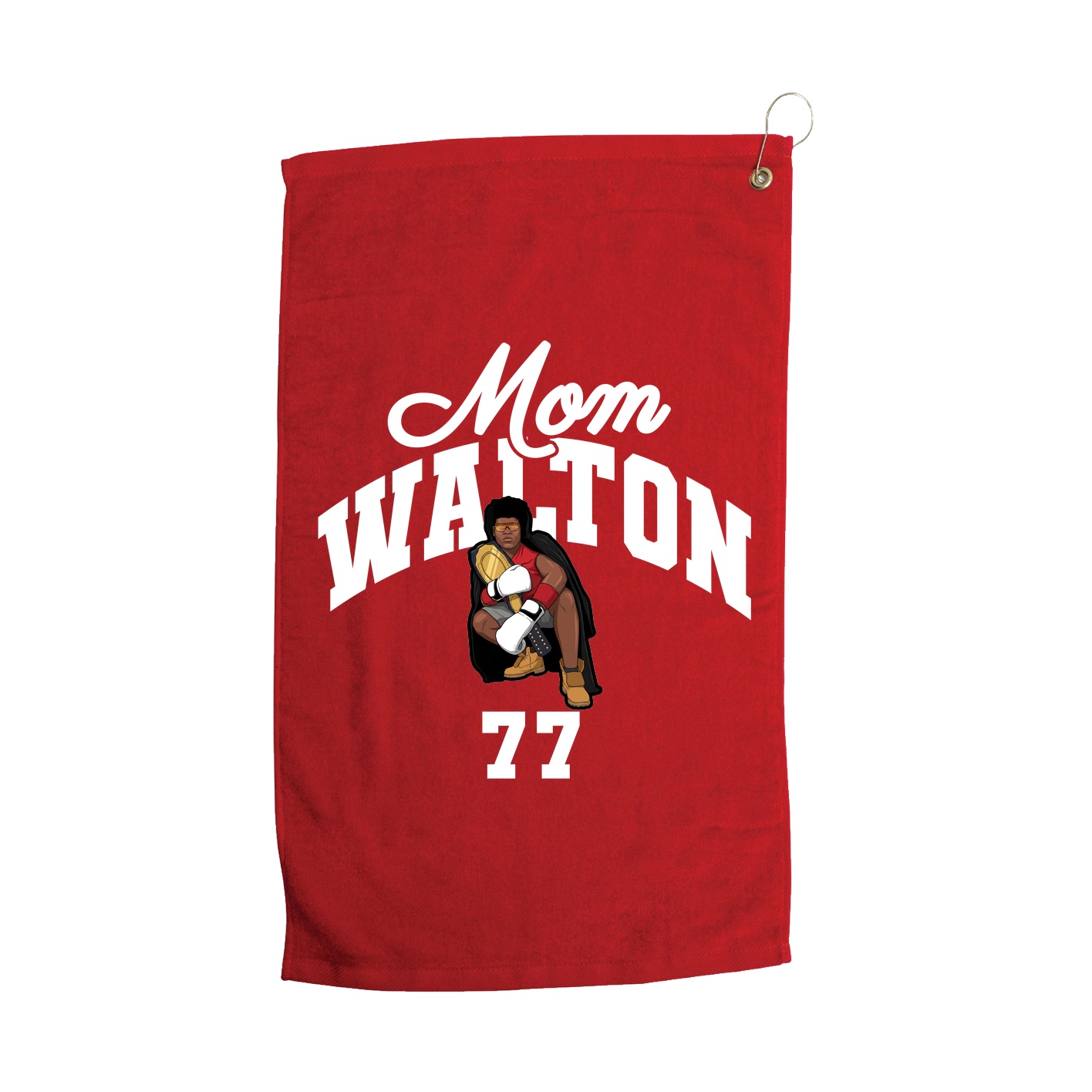 Golf Towel — Mothers Day Arch in Red