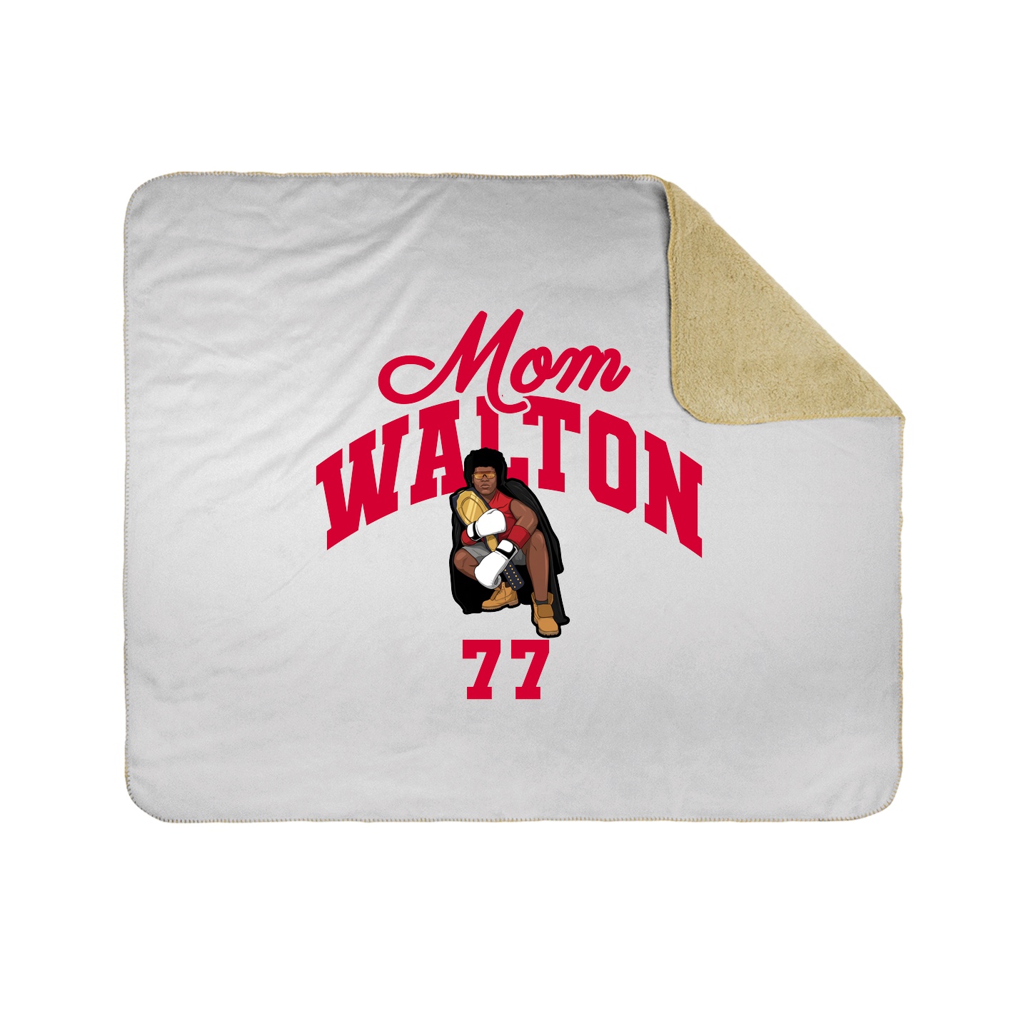 Throw Blanket — Mothers Day Arch in White