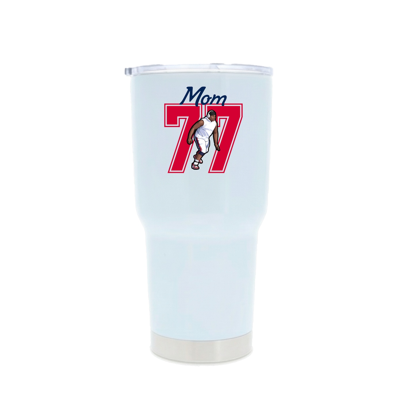 30oz Stainless Steel Tumbler — Mothers Day Shirsey in White