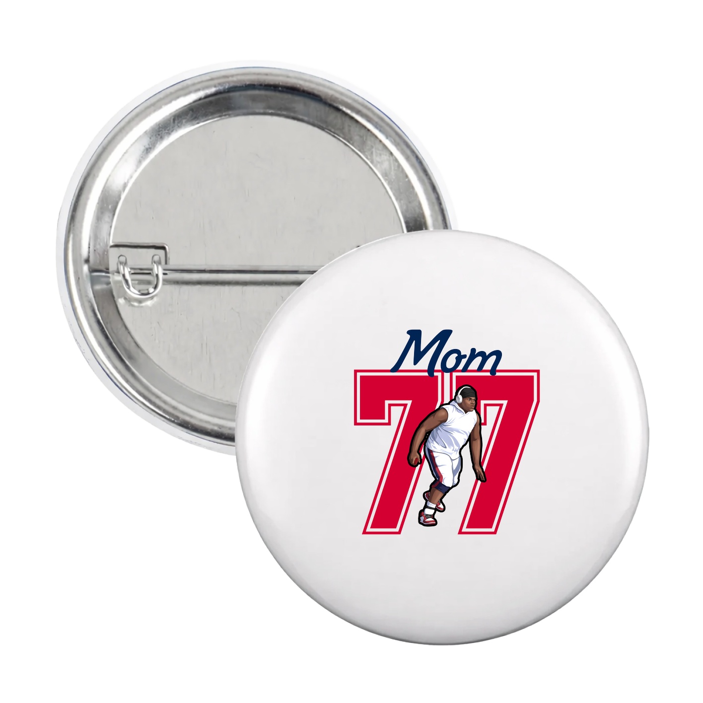 Game Day Button — Mothers Day Shirsey in White