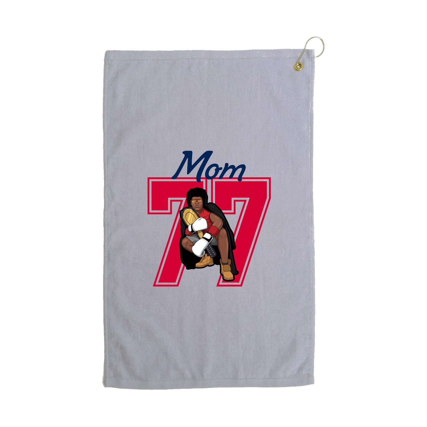 Golf Towel — Mothers Day Shirsey in Grey