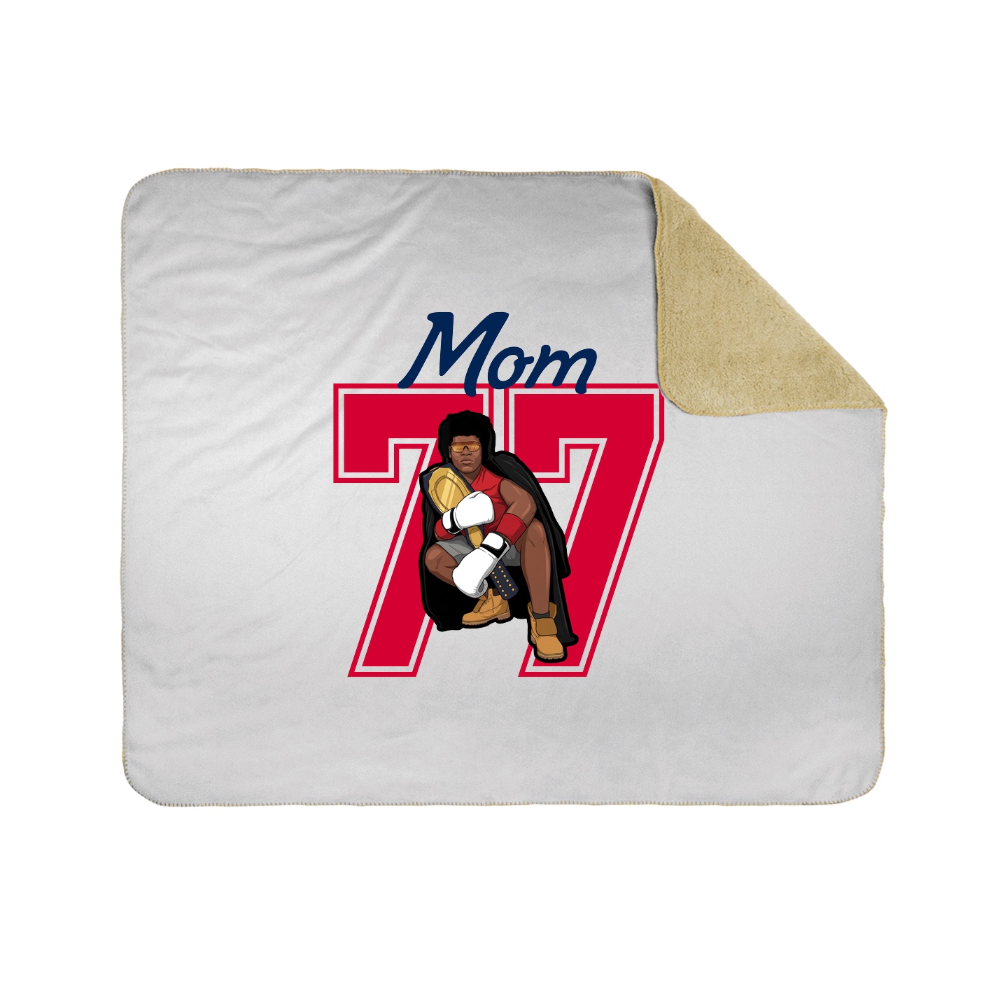Throw Blanket — Mothers Day Shirsey in White