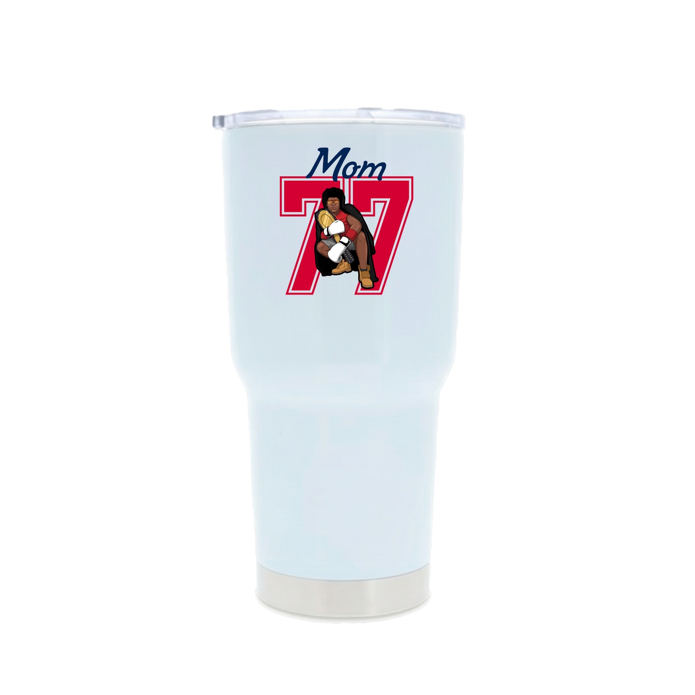 30oz Stainless Steel Tumbler — Mothers Day Shirsey in White