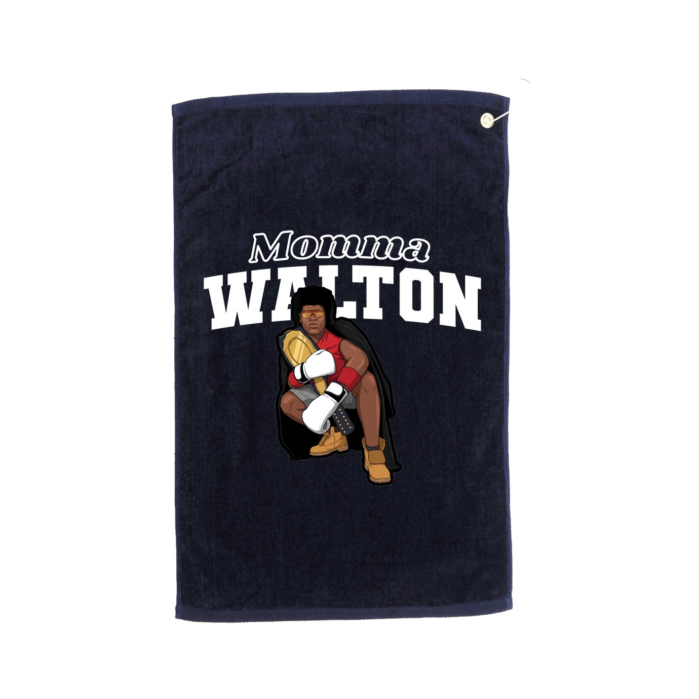 Golf Towel — Mothers Day Block in Navy