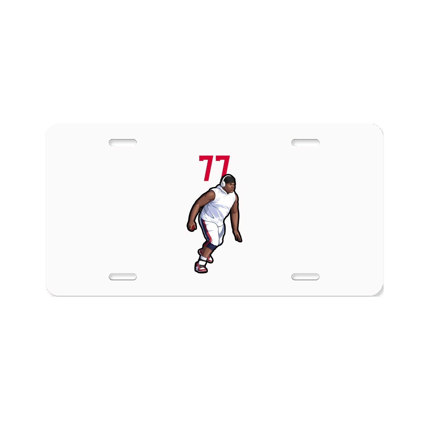 License Plate — Number Top in Classic
