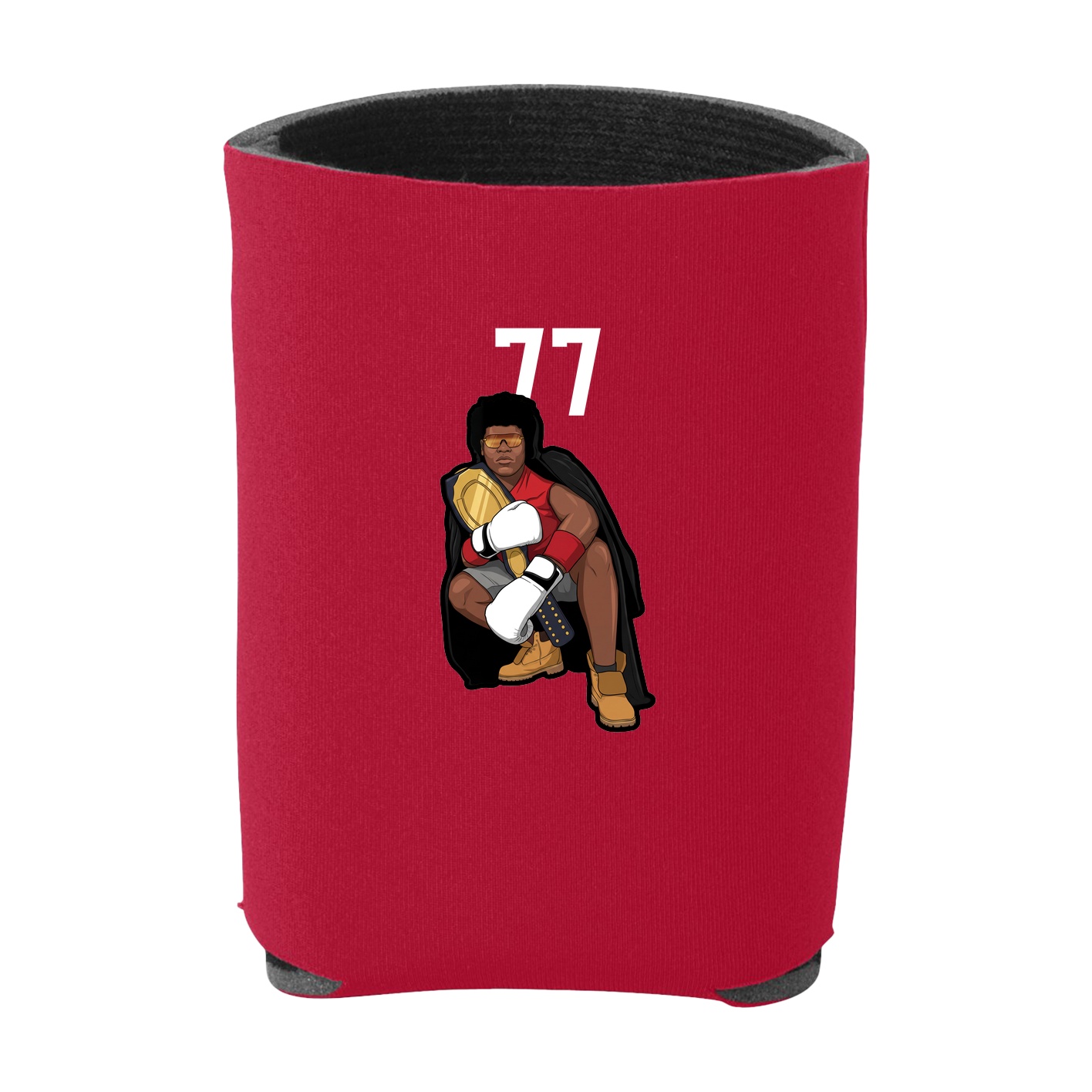 Can Holder — Number Top in Red