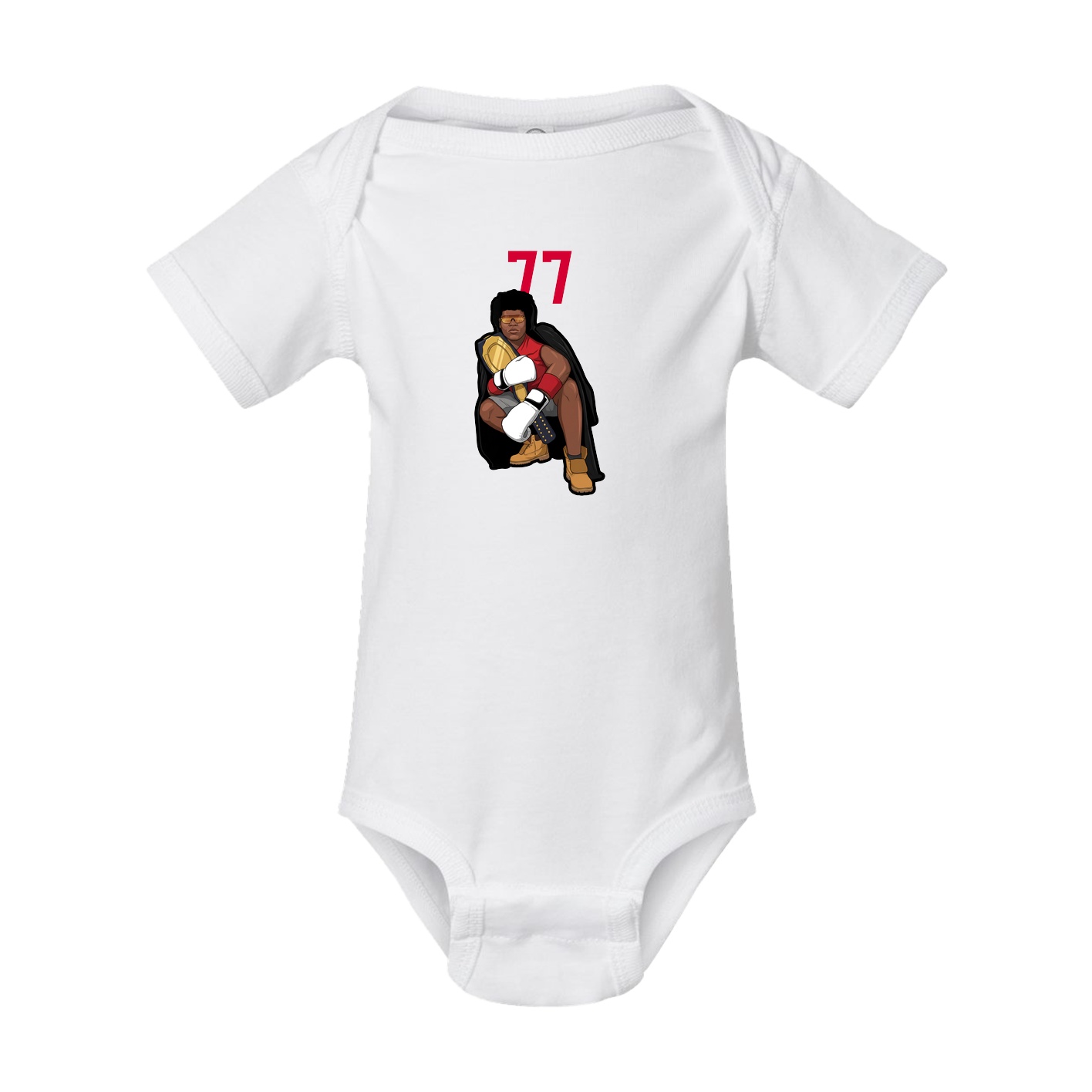 Baby Onesie — Number Top in White