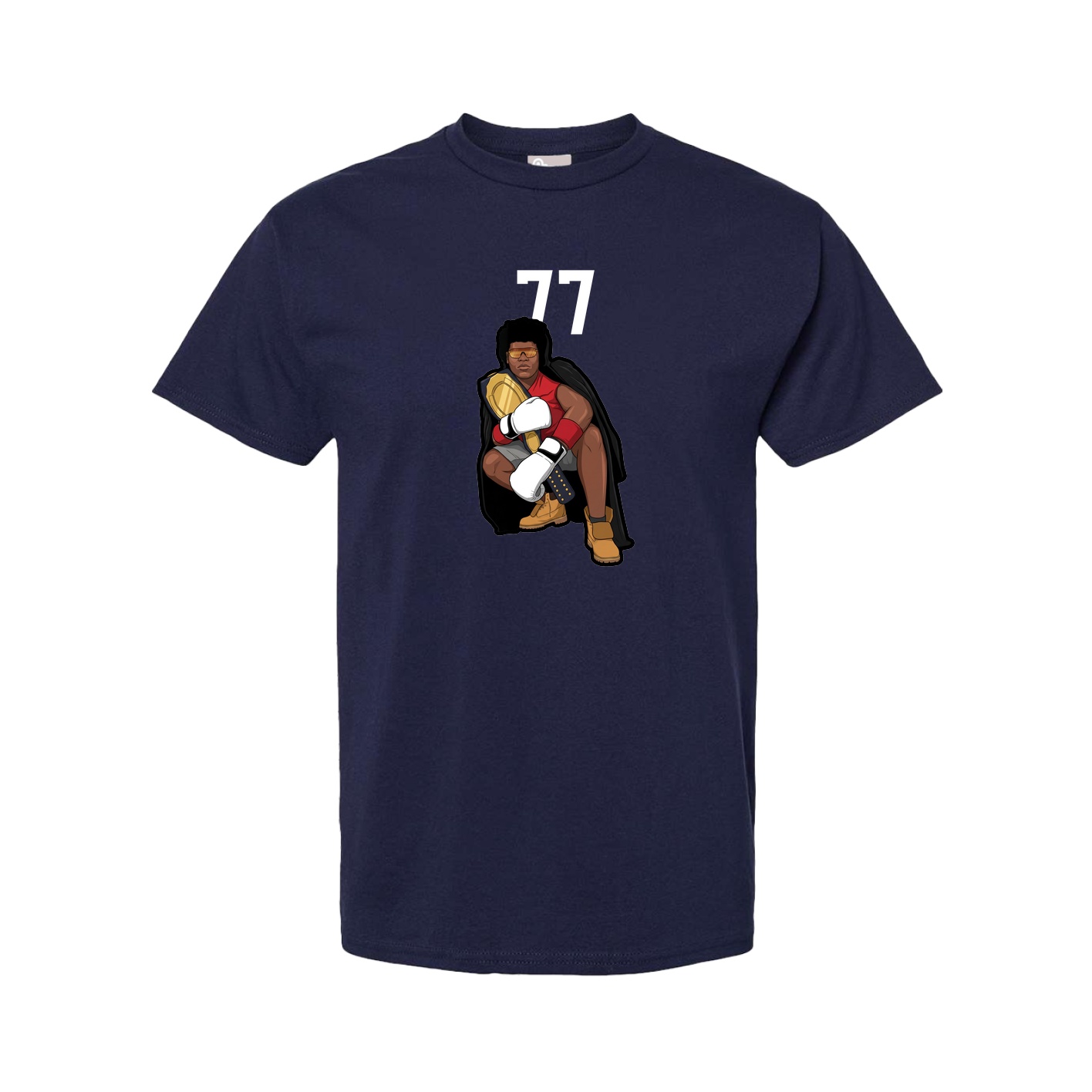 Youth Tee — Number Top in Navy