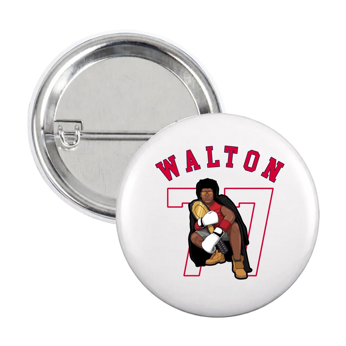 Game Day Button — Shirsey Arch in White