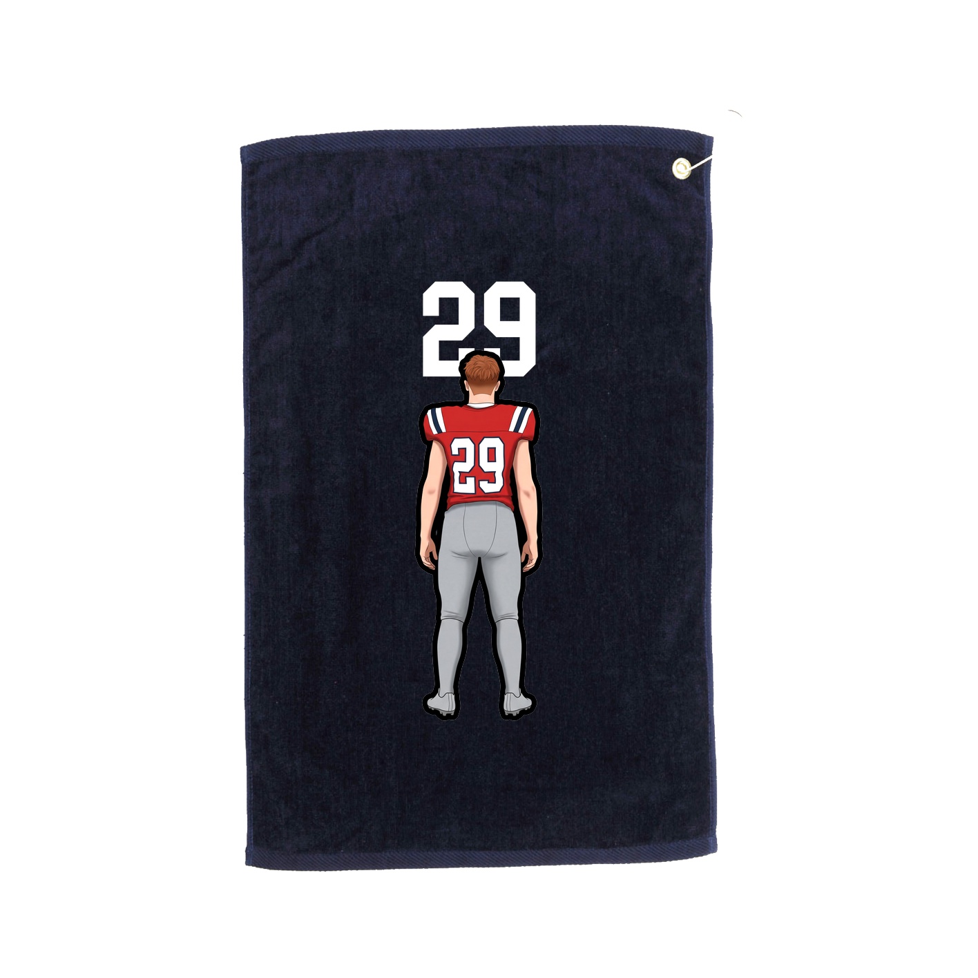 Golf Towel — Number Top in Navy