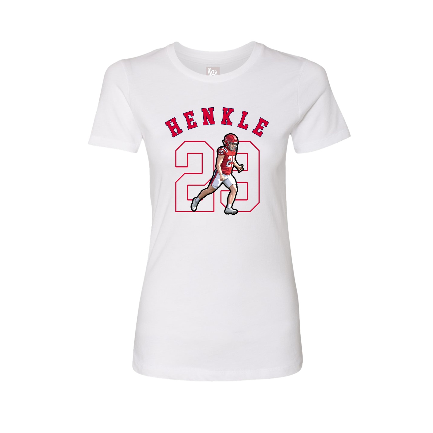 Fitted Women's Tee — Shirsey Arch in White
