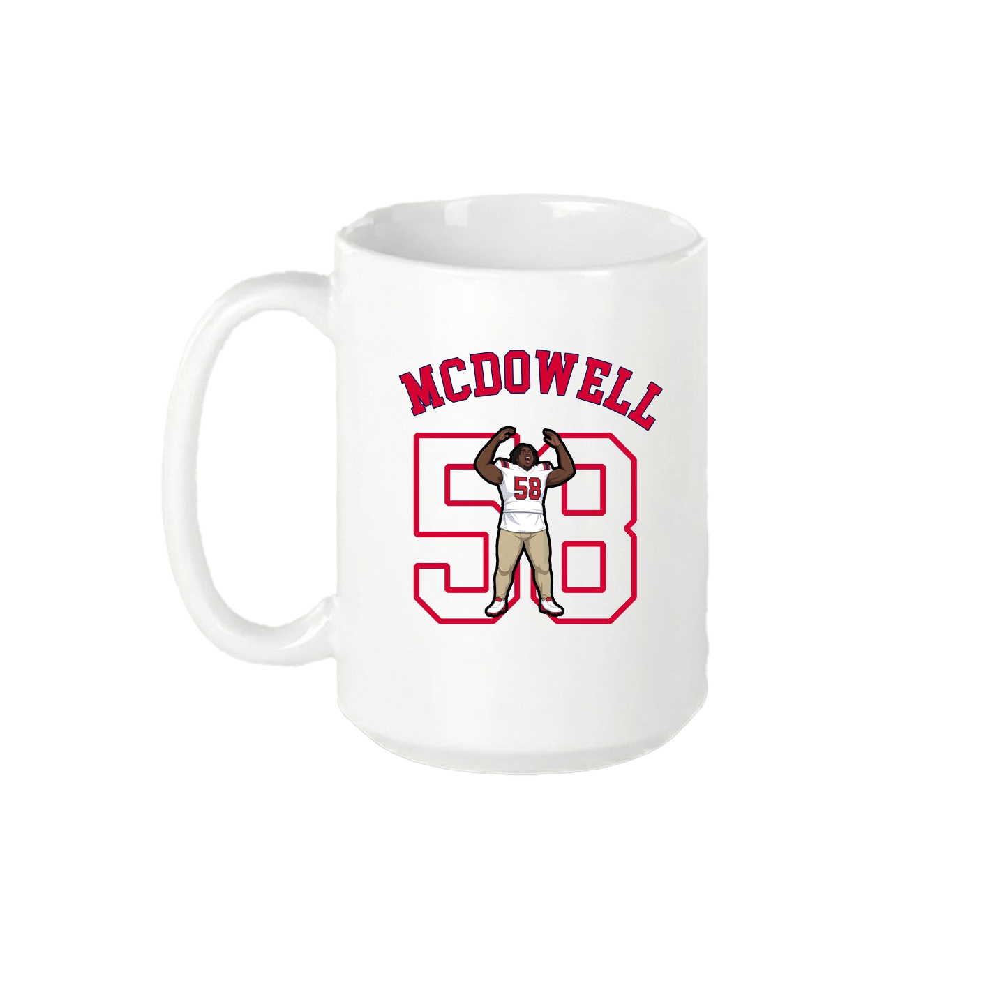 15oz Coffee Mug — Shirsey Arch in White