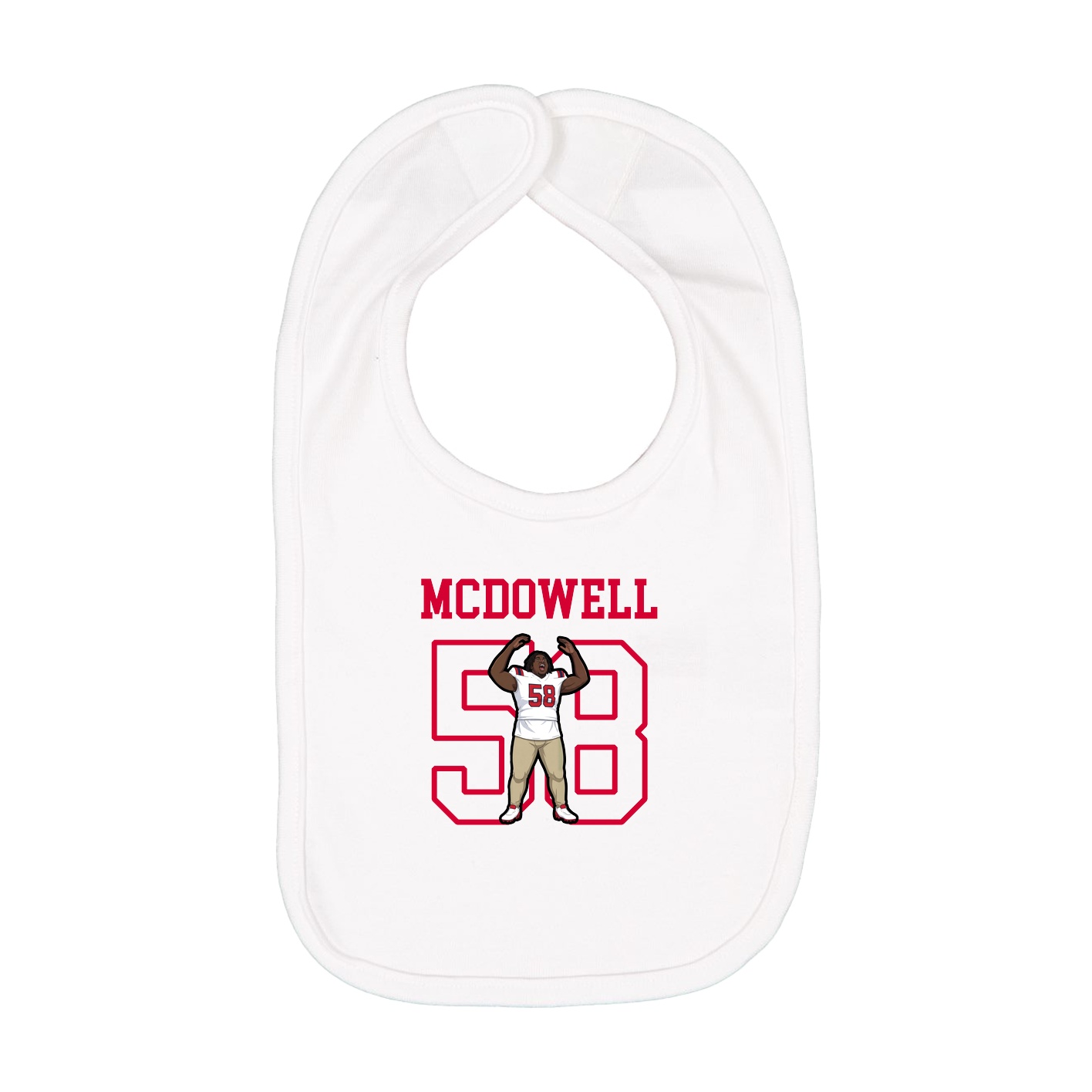 Infant Bib — Shirsey in White