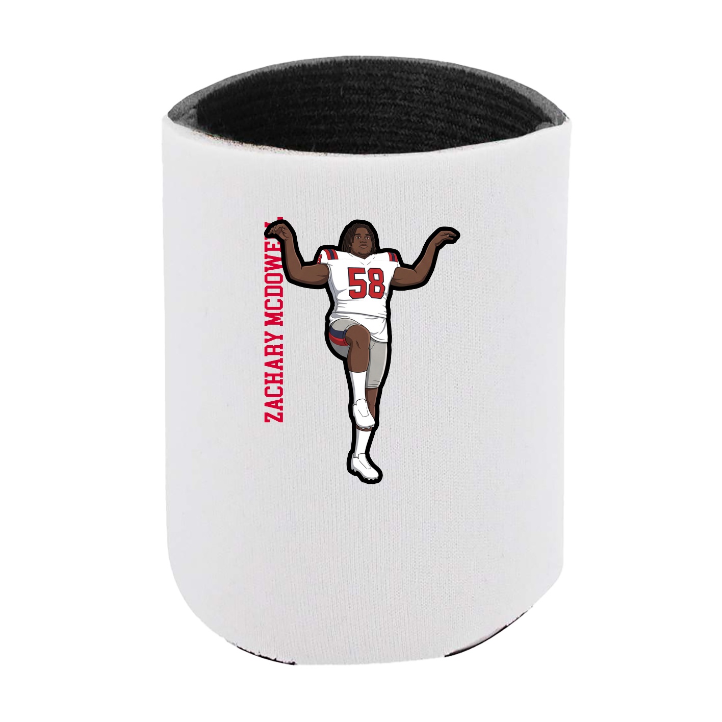 Can Holder — Name Vertical in White