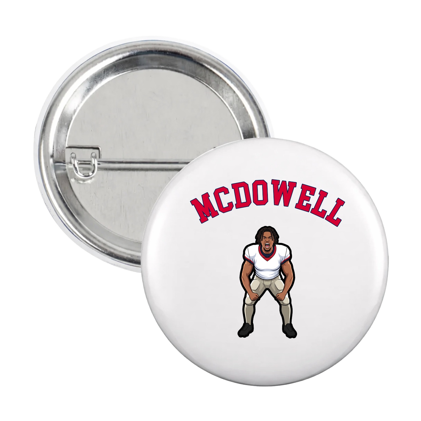 Game Day Button — Shirsey Arch in White