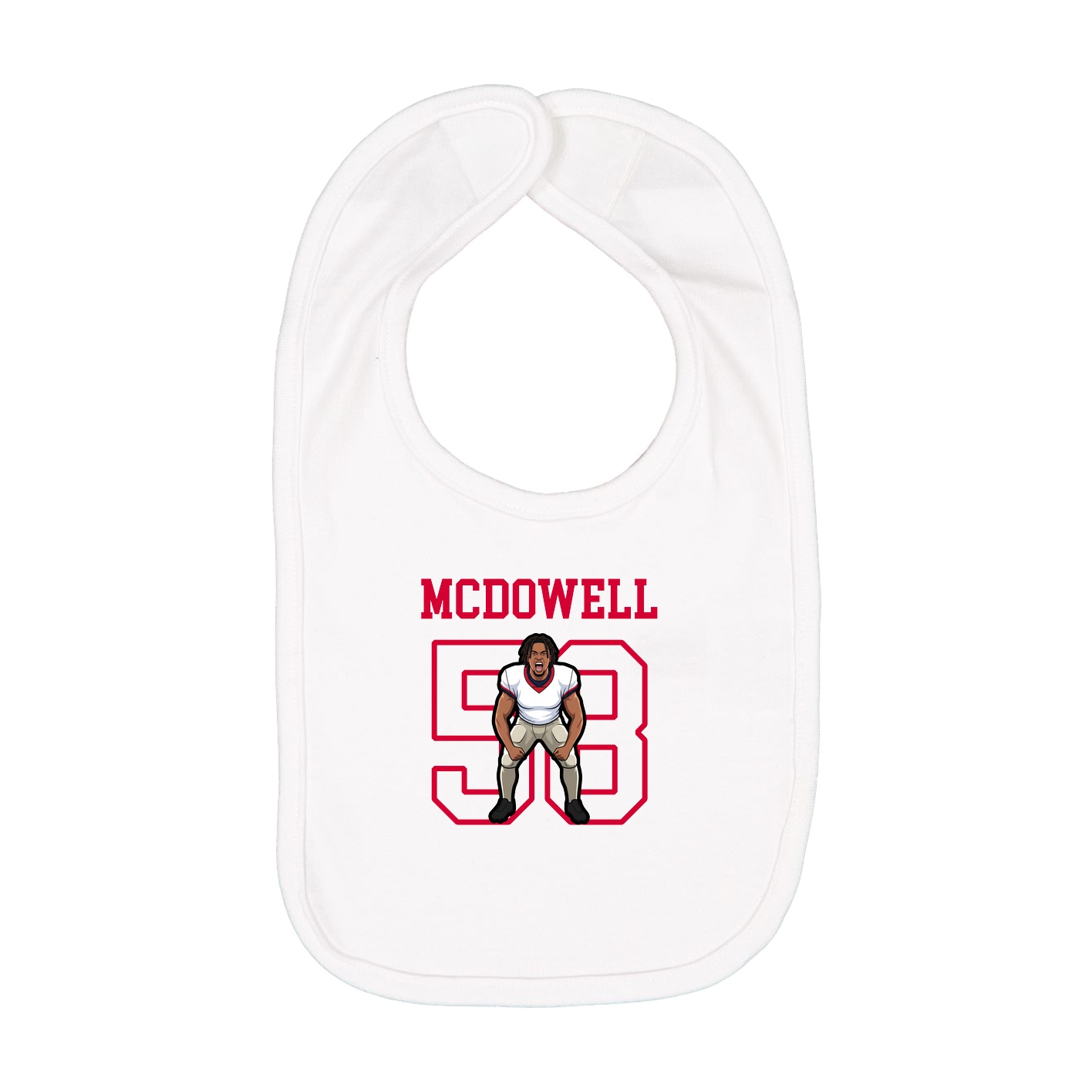 Infant Bib — Shirsey in White