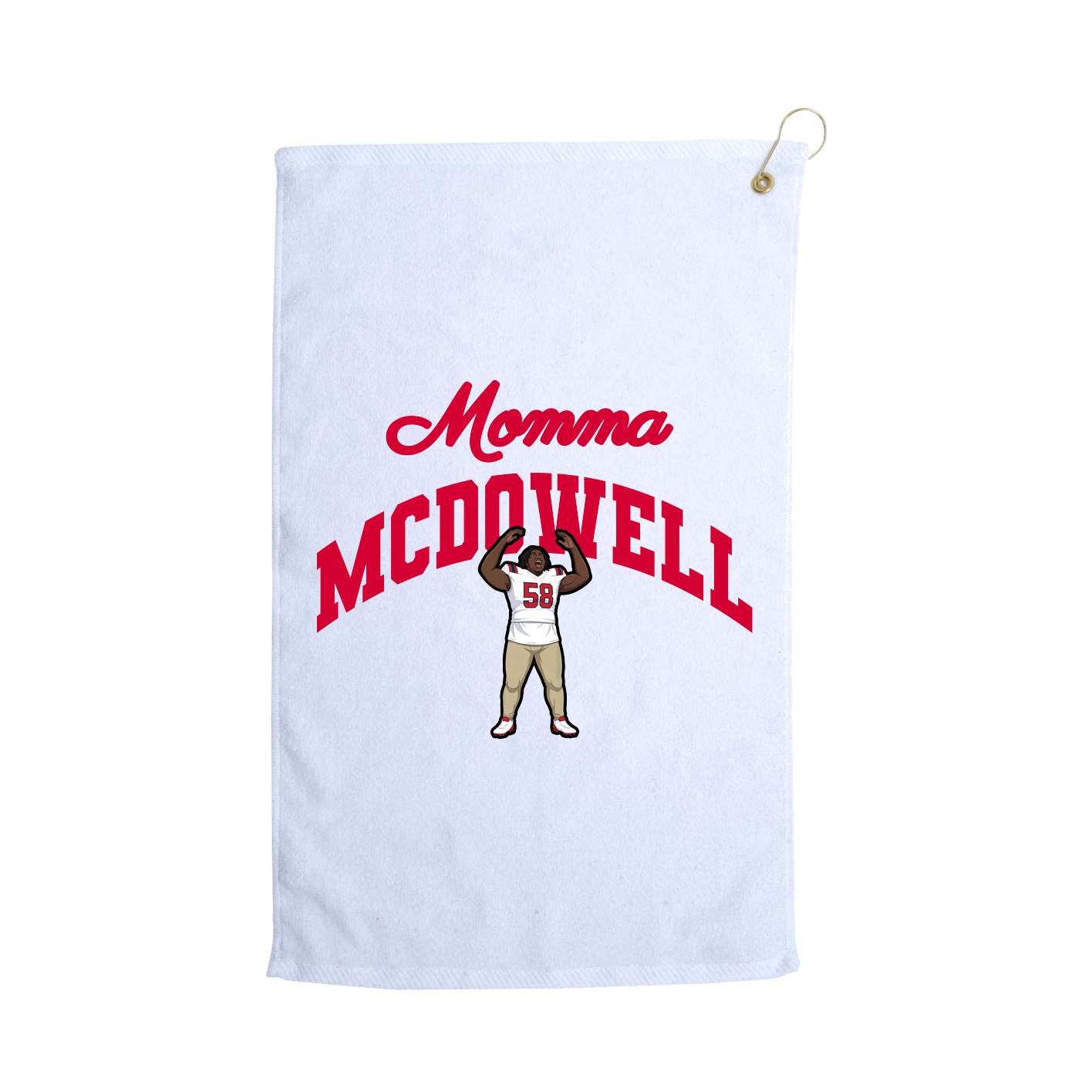 Golf Towel — Mothers Day Arch in White