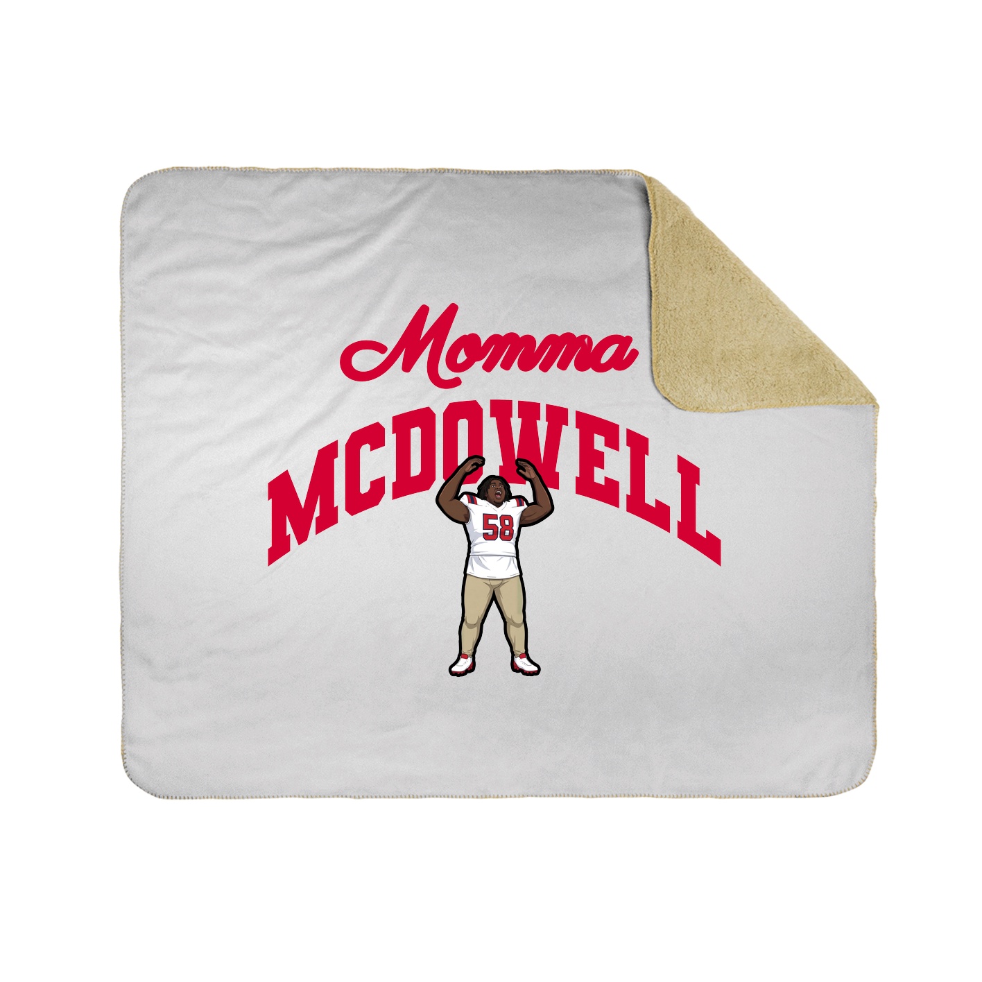 Throw Blanket — Mothers Day Arch in White