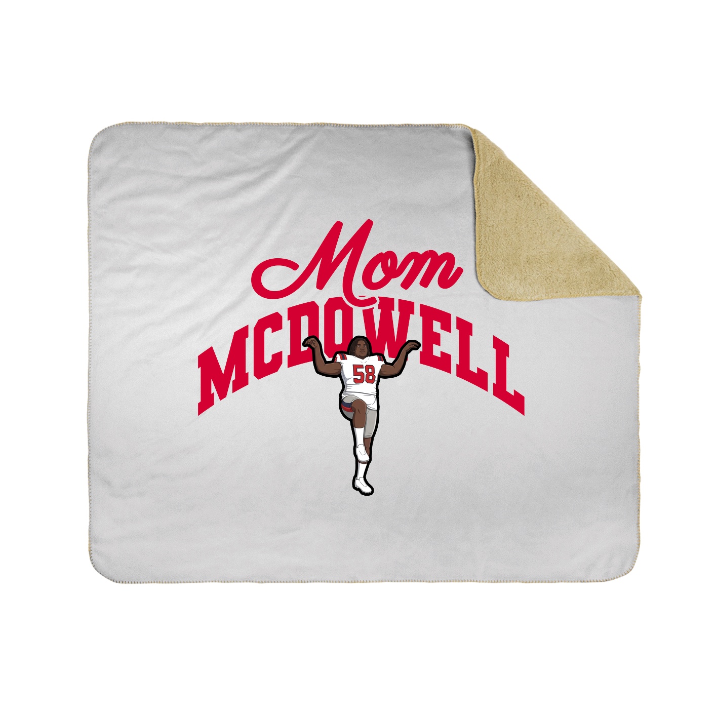 Throw Blanket — Mothers Day Arch in White