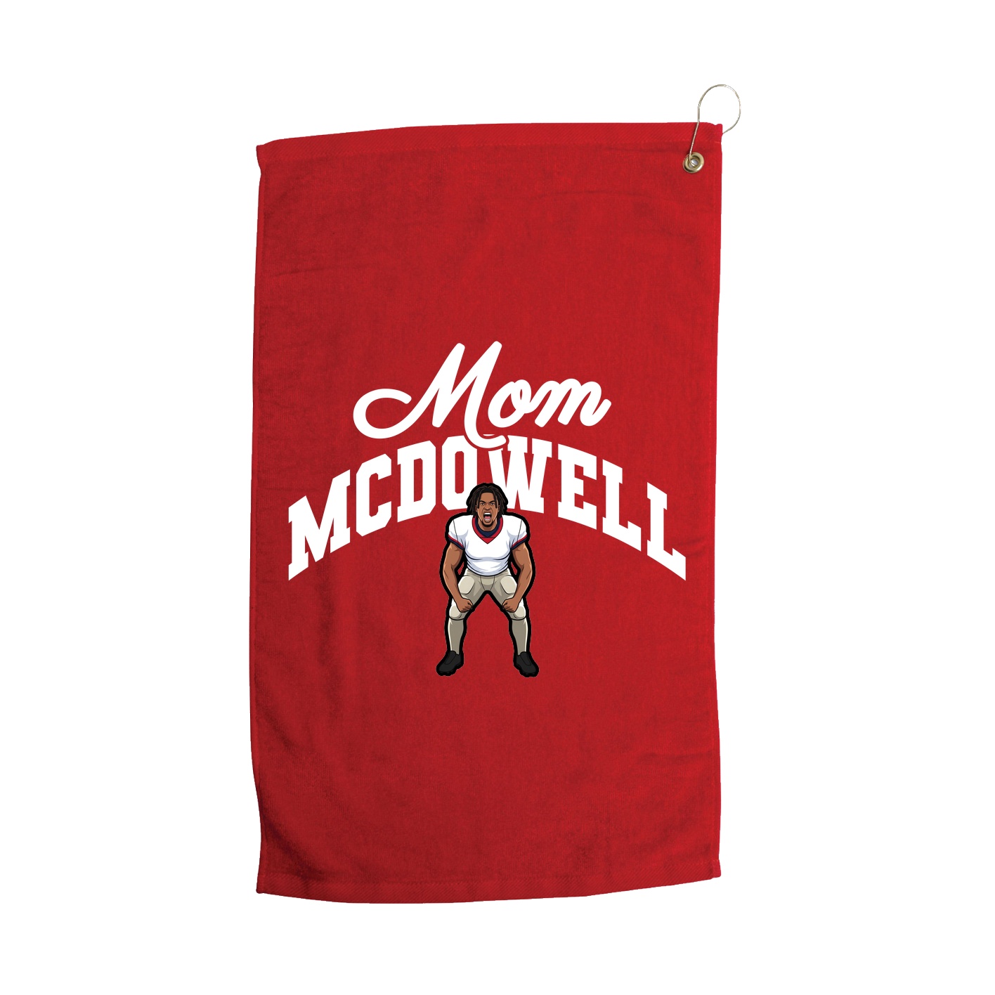 Golf Towel — Mothers Day Arch in Red