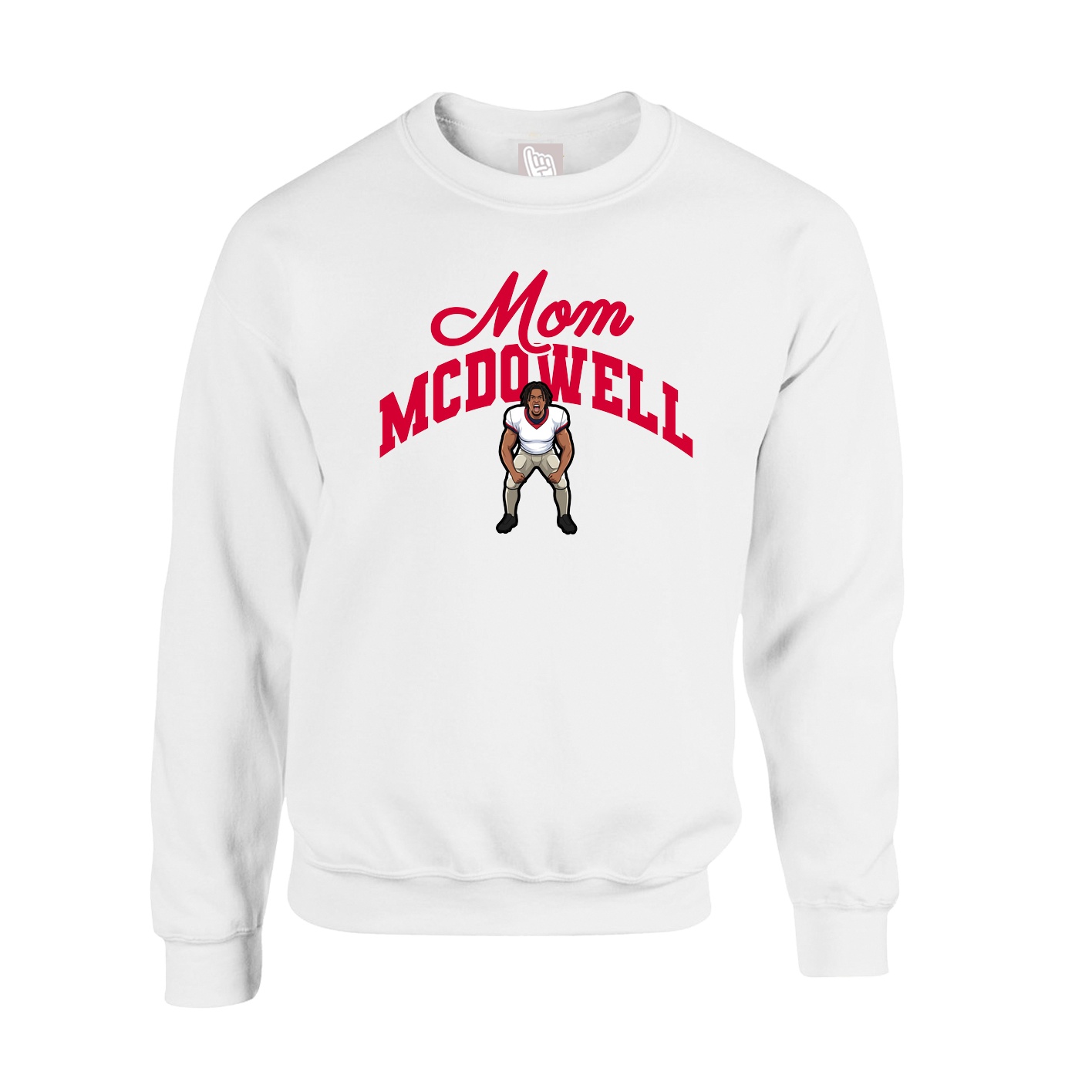 Fleece Crew — Mothers Day Arch in White