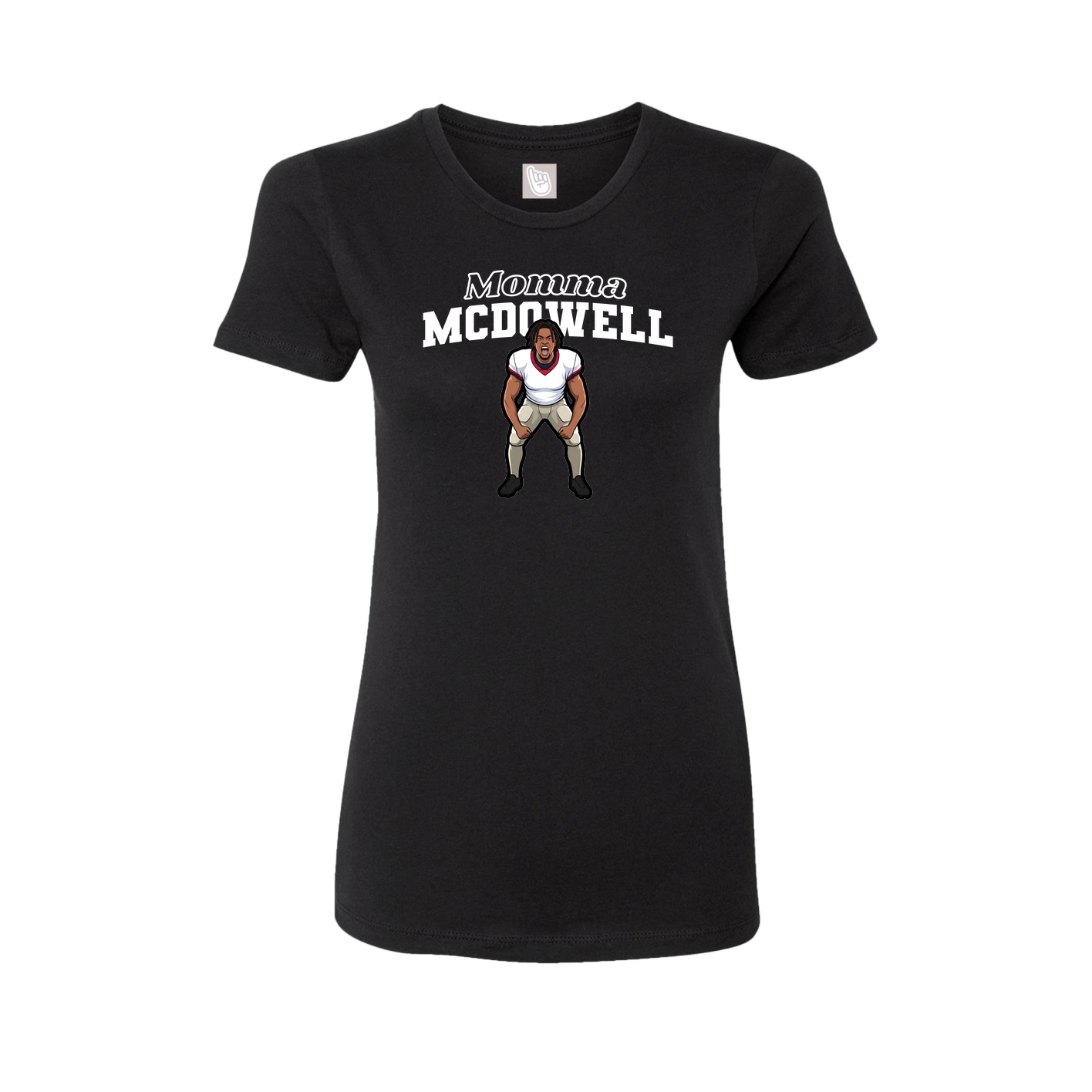 Womens Tee — Mothers Day Block in Black