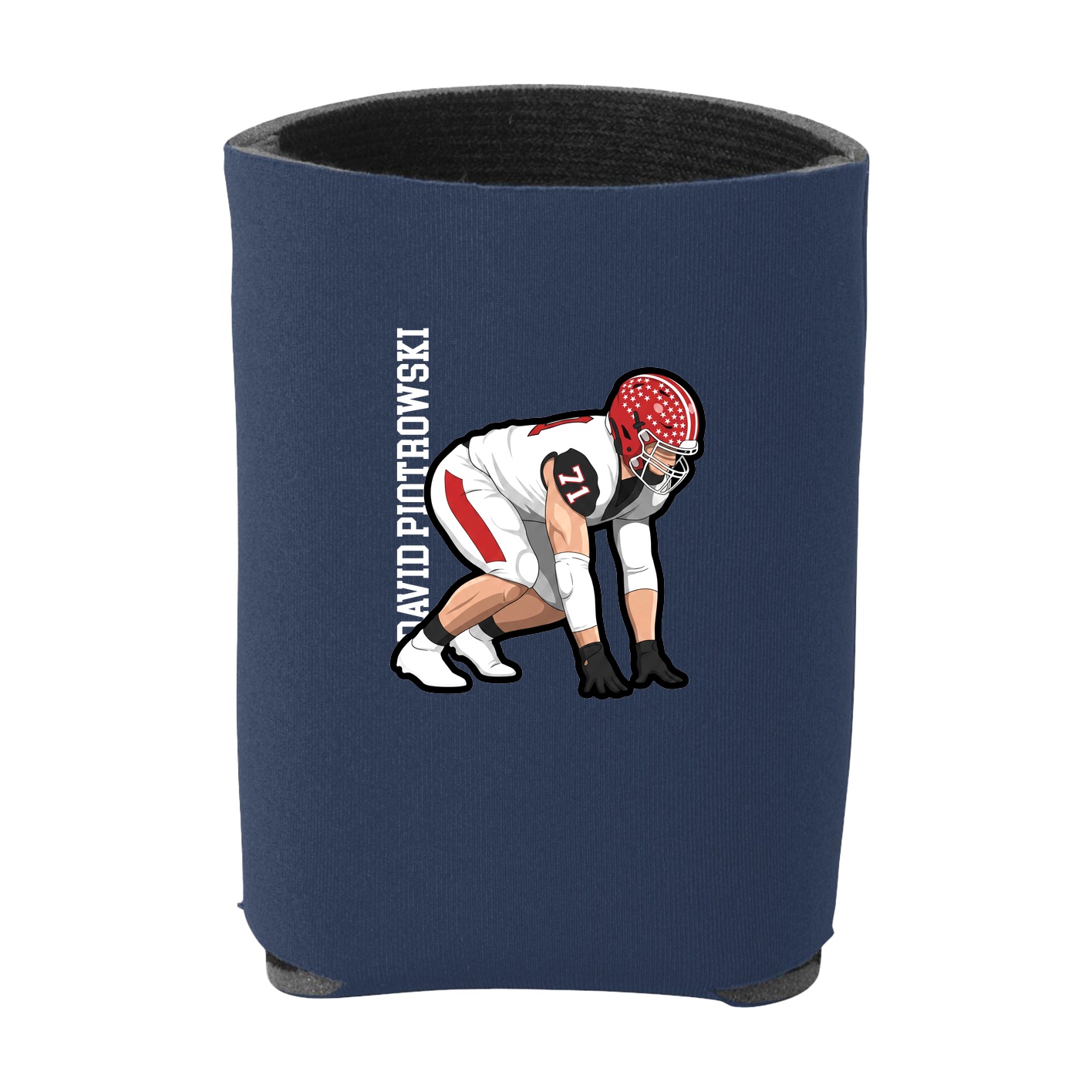 Can Holder — Name Vertical in Navy