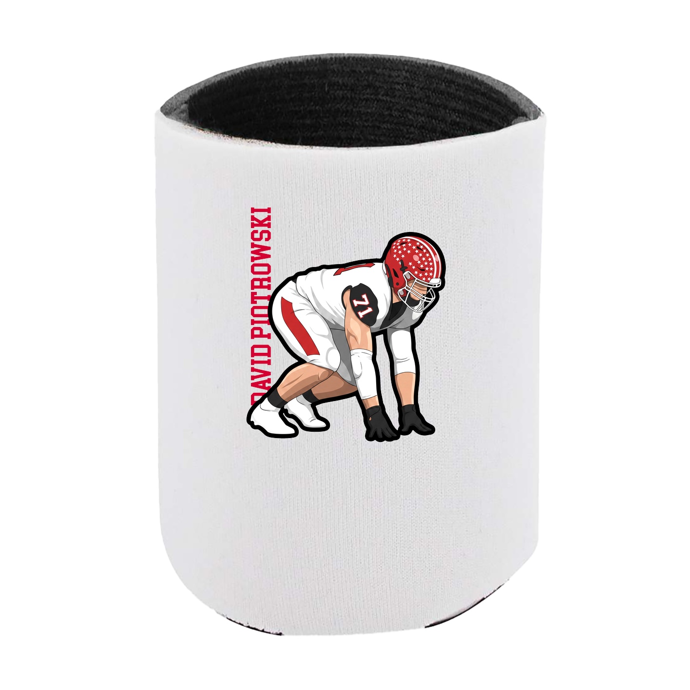 Can Holder — Name Vertical in White