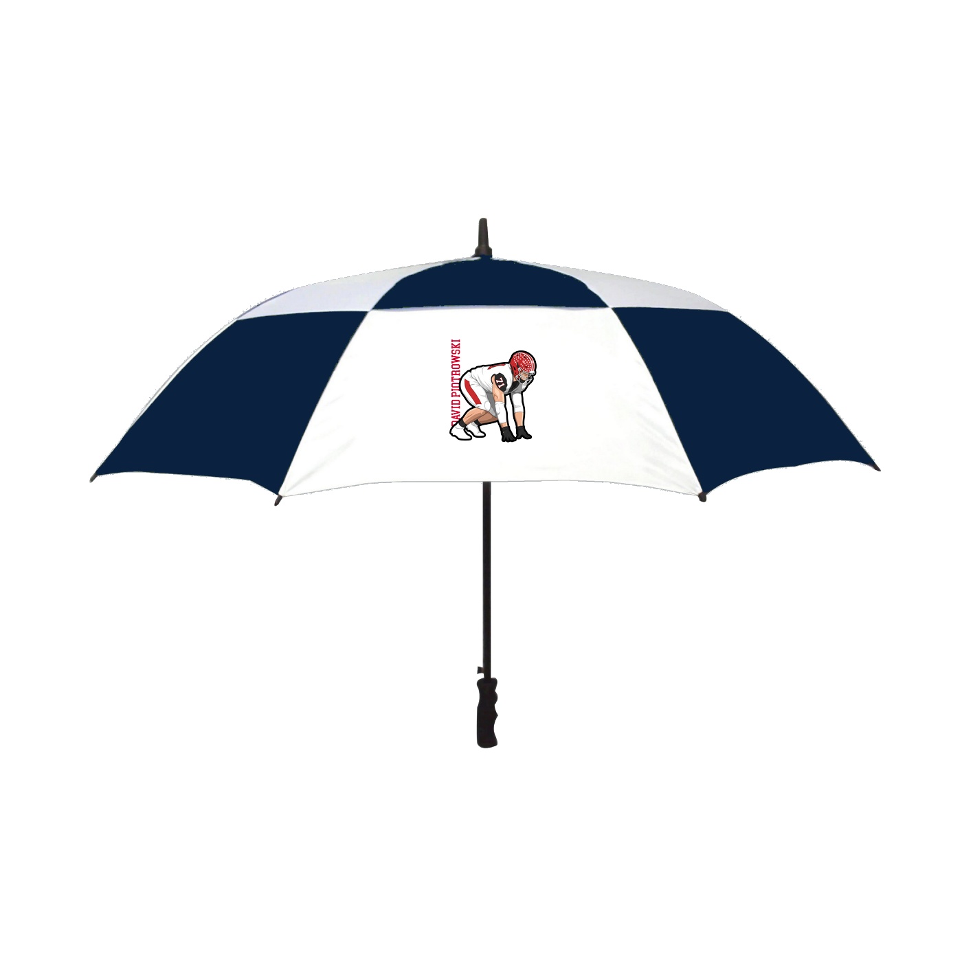Golf Umbrella — Name Vertical in Navy