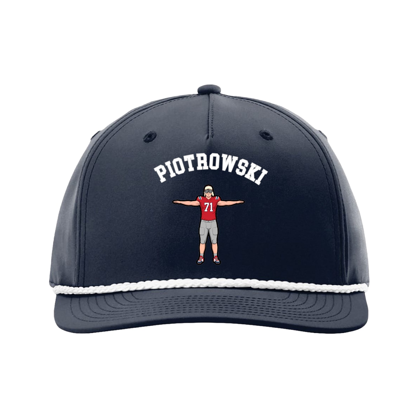 Five-Panel Classic Rope Cap — Shirsey Arch in Navy