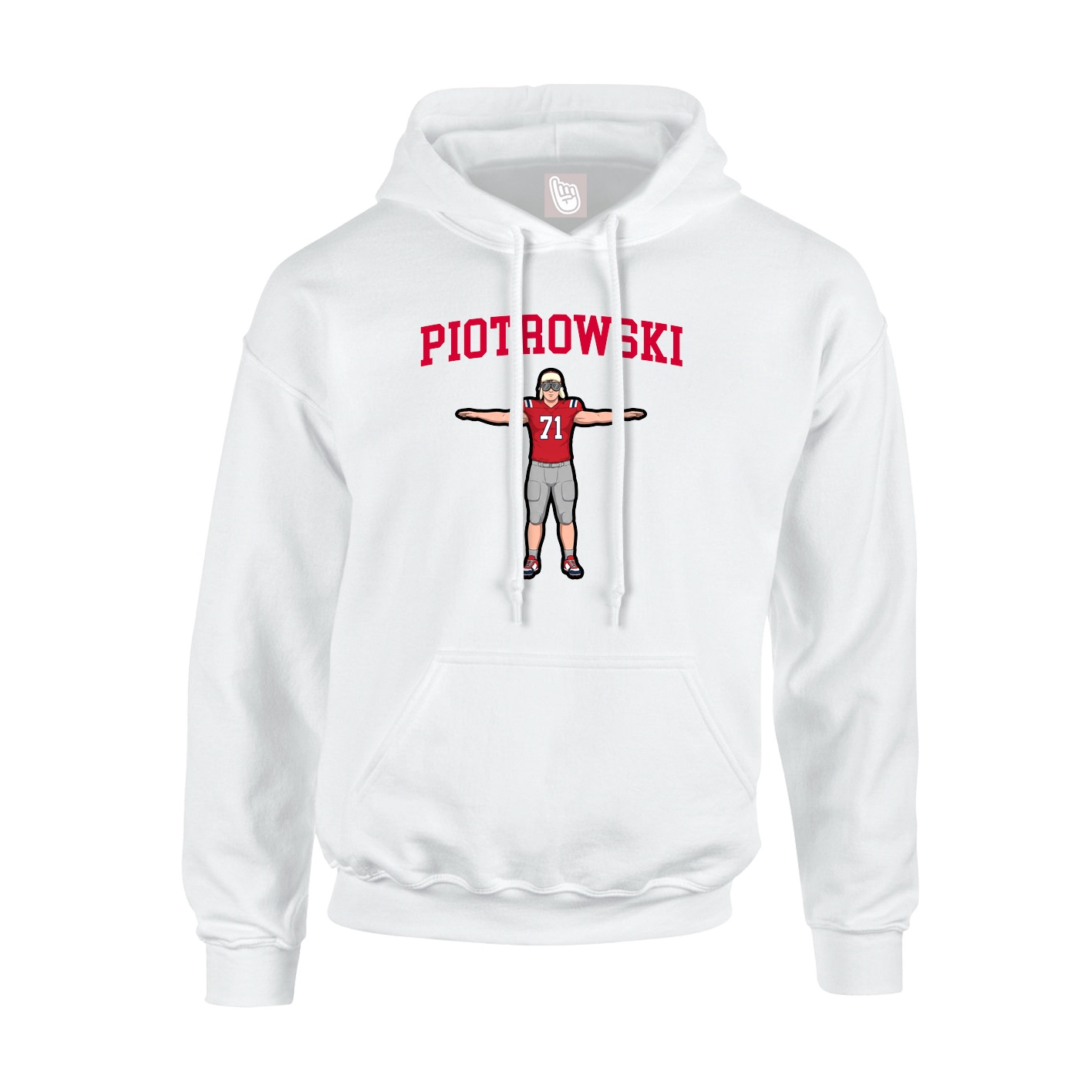 Hoodie — Shirsey in White