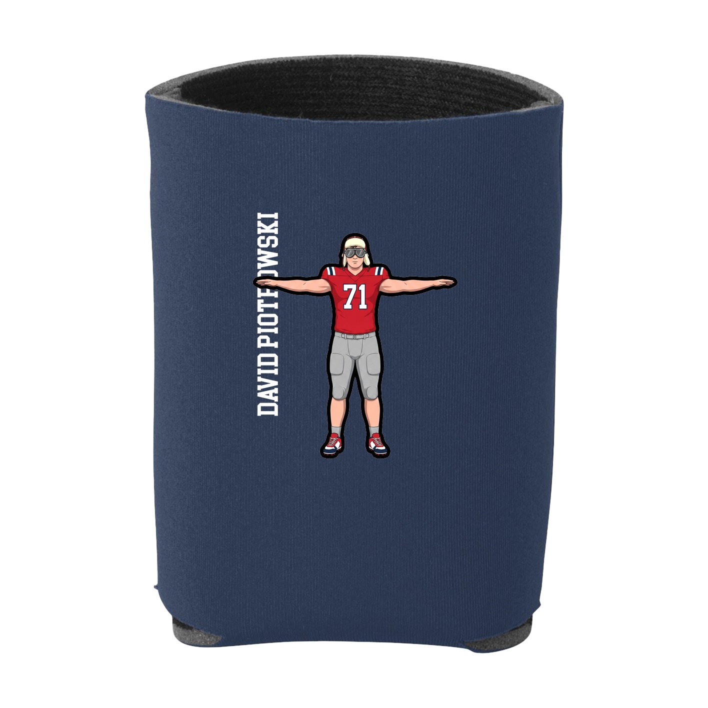 Can Holder — Name Vertical in Navy