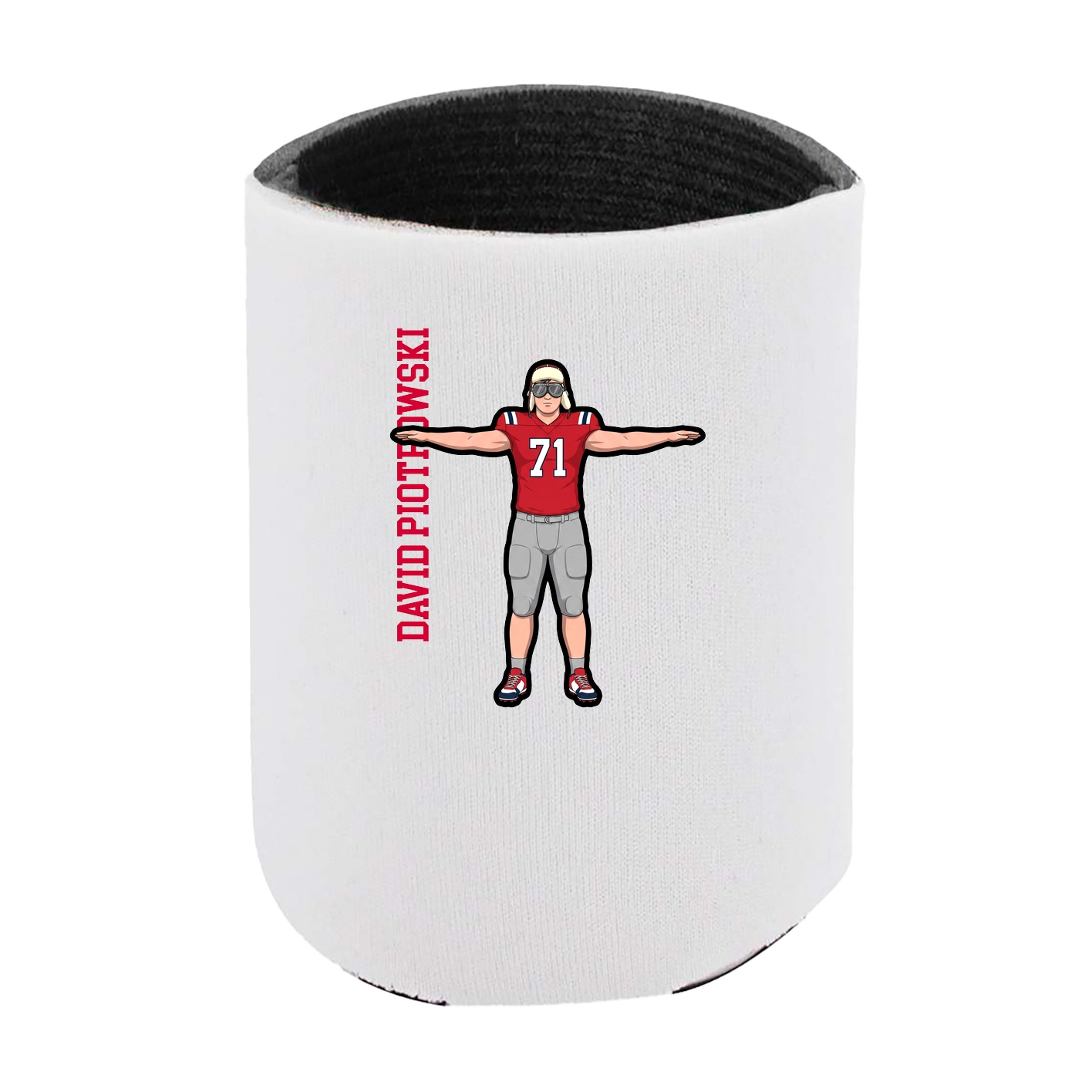 Can Holder — Name Vertical in White