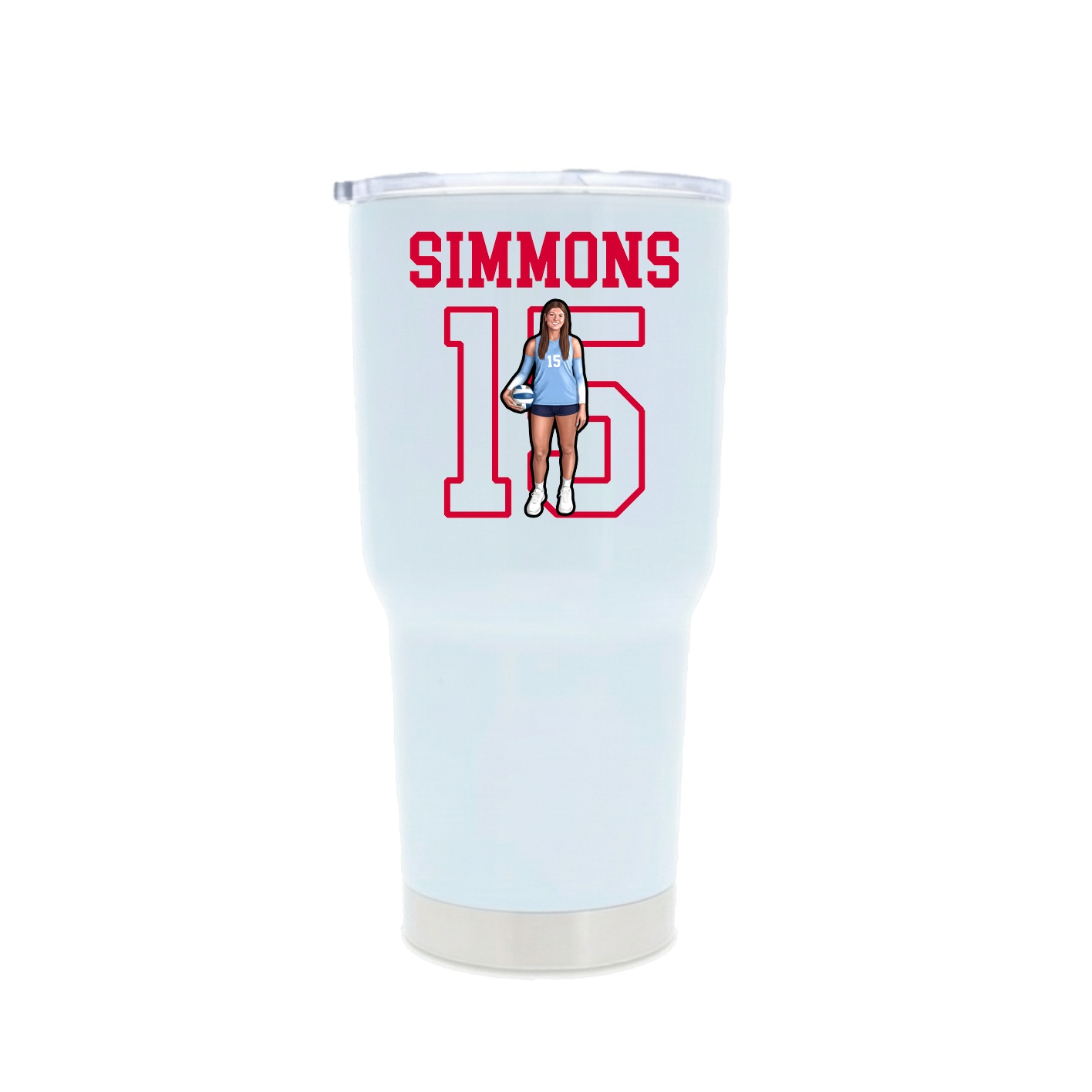 30oz Stainless Steel Tumbler — Shirsey in White