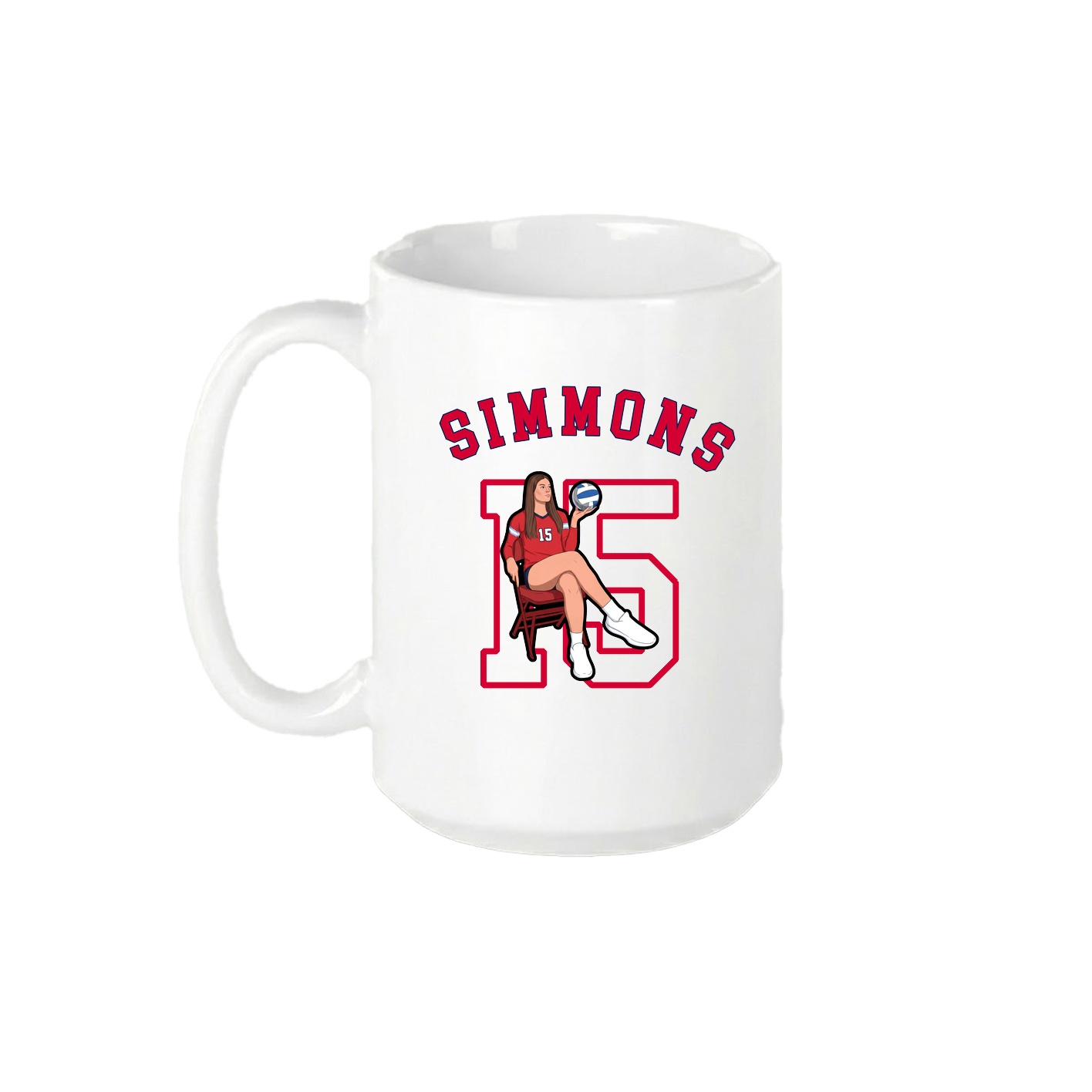 15oz Coffee Mug — Shirsey Arch in White