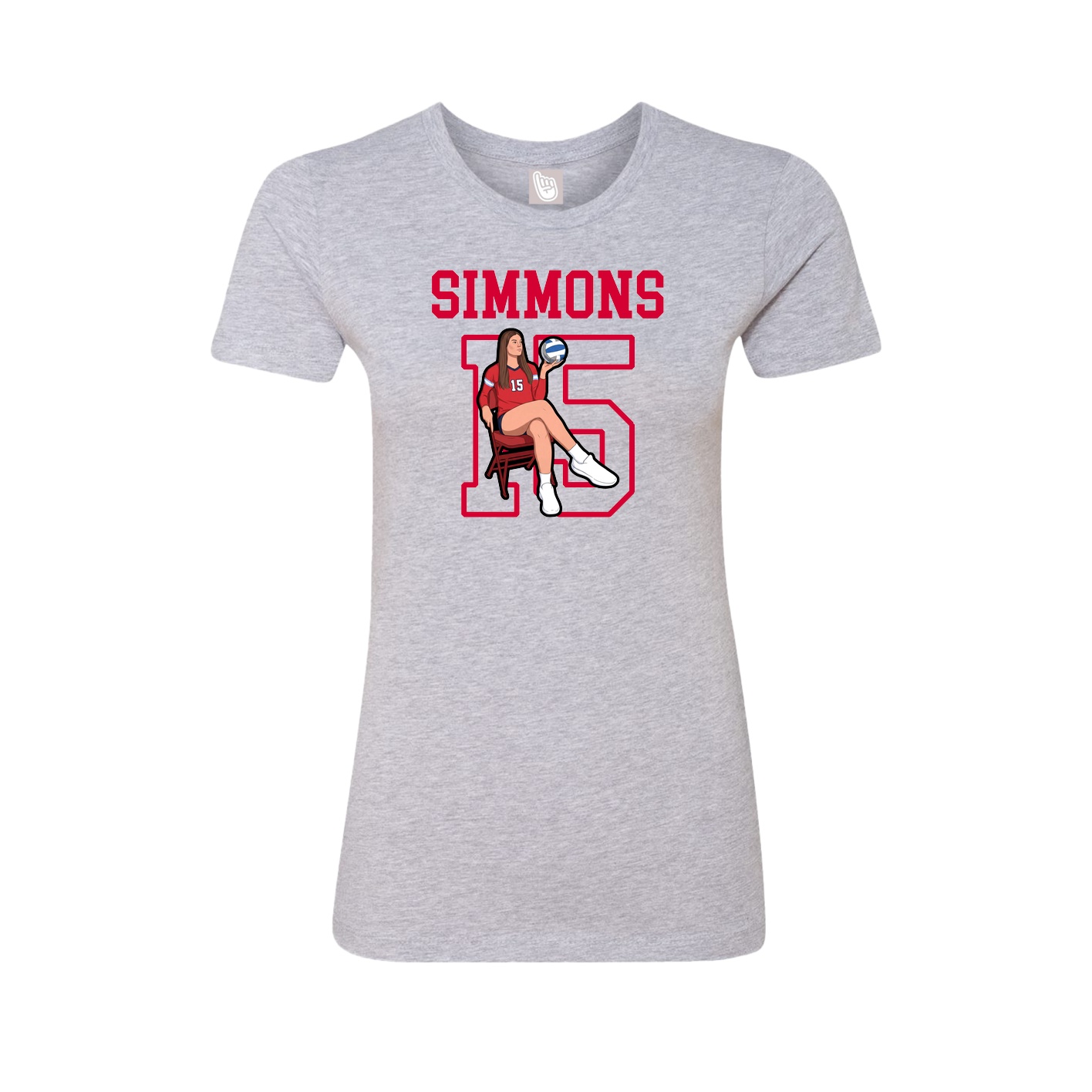 Fitted Women's Tee — Shirsey in Grey