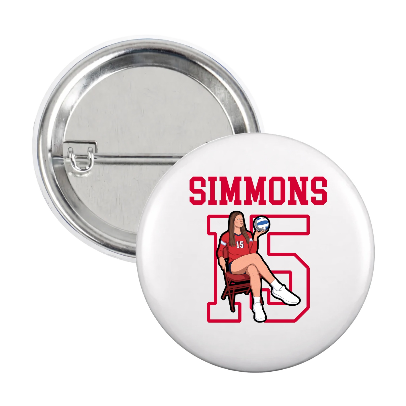 Game Day Button — Shirsey in White