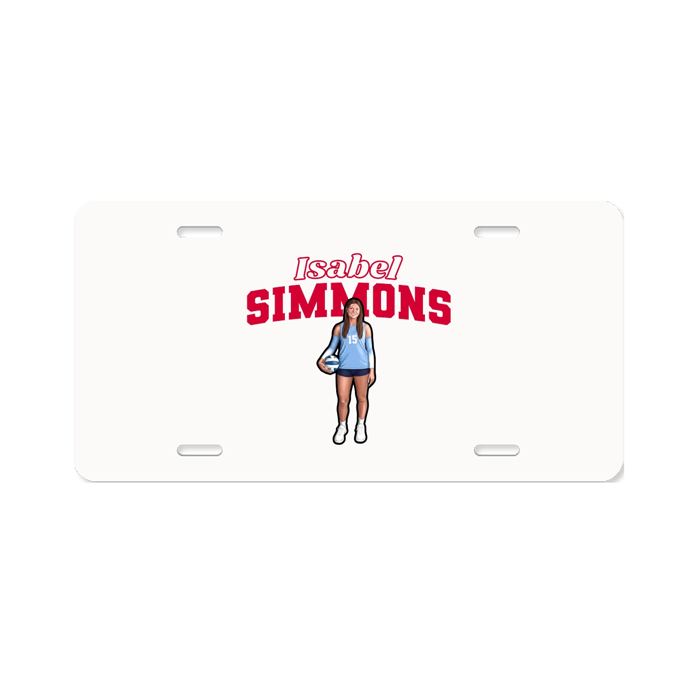 License Plate — Name Arch in Classic