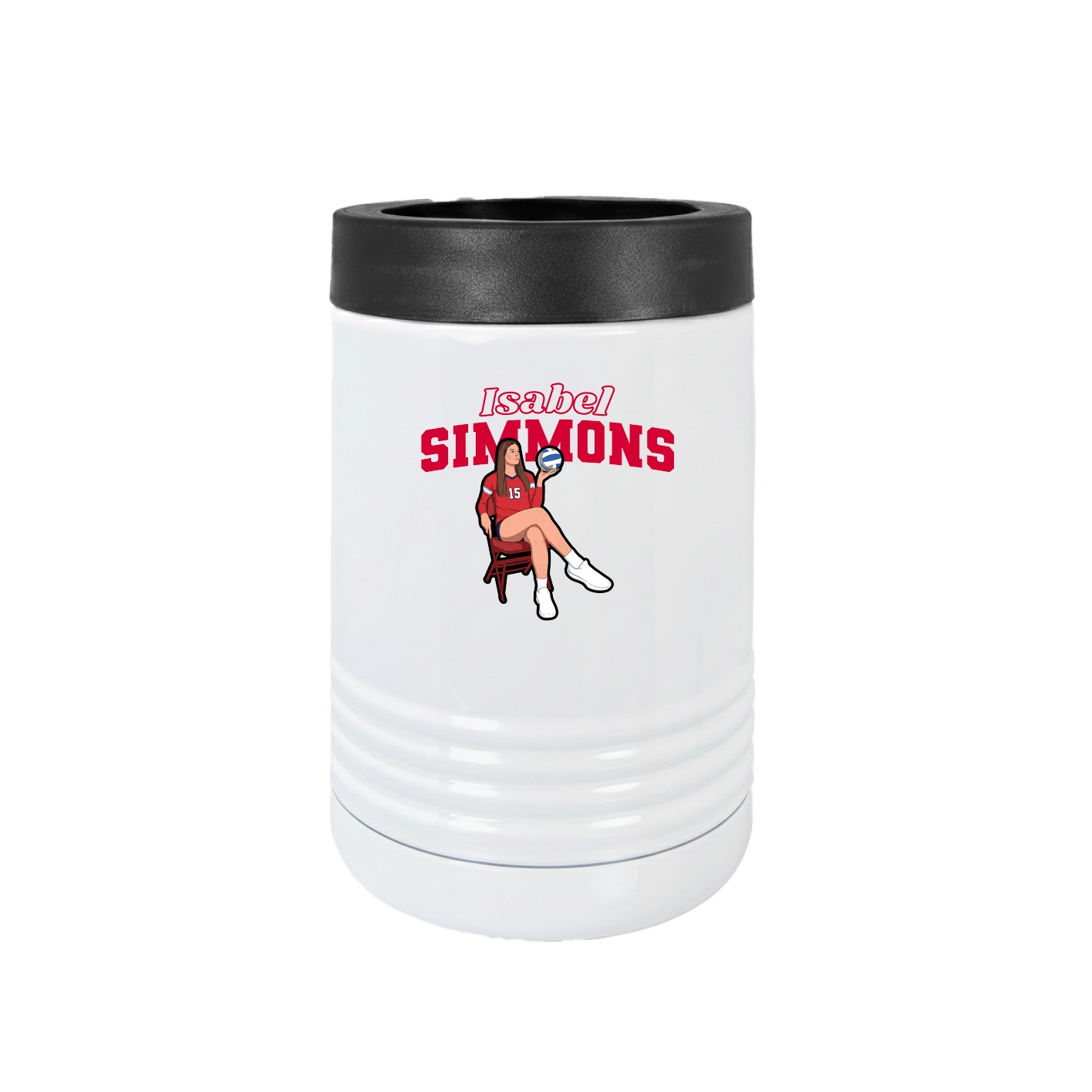 Beverage Holder — Name Arch in White