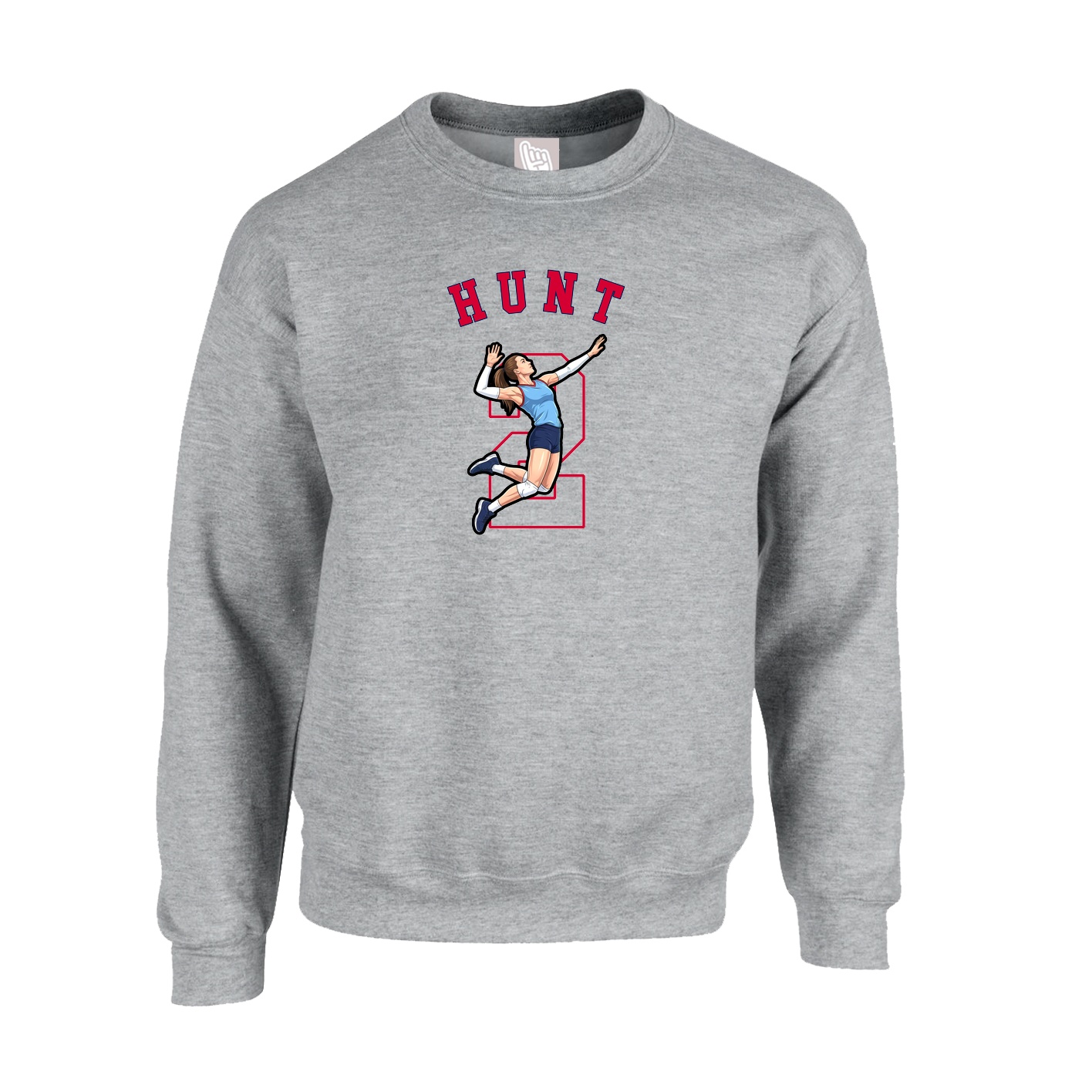 Fleece Crew — Shirsey Arch in Grey