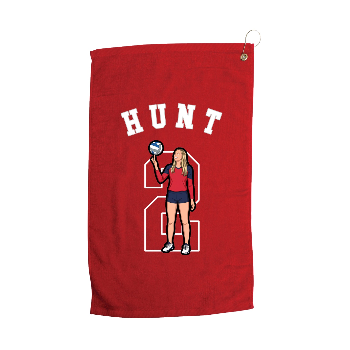 Golf Towel — Shirsey Arch in Red