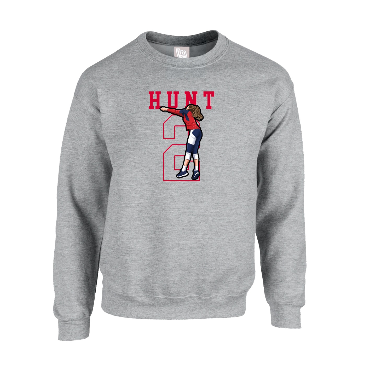 Fleece Crew — Shirsey in Grey