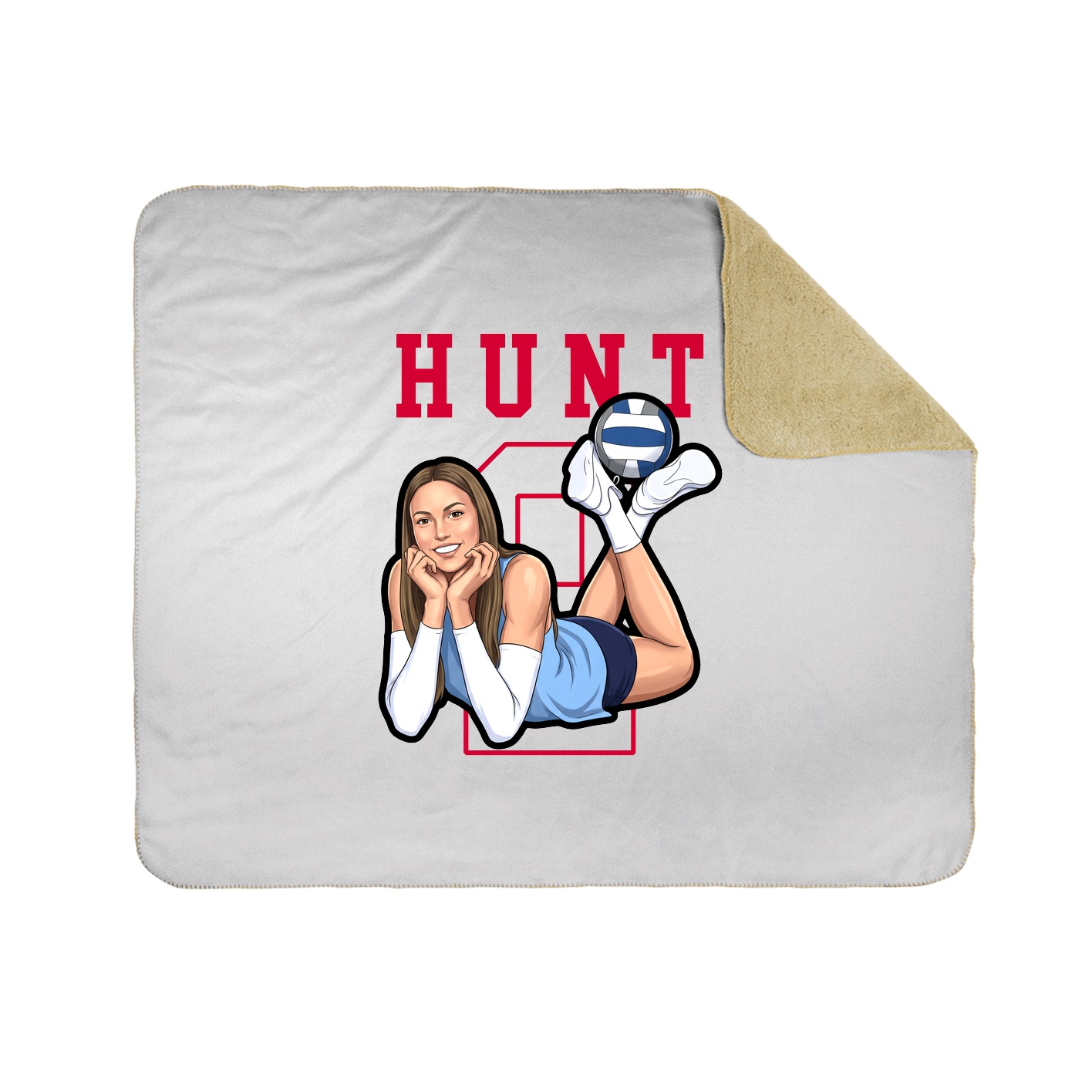 50x60 Sherpa Lined Throw Blanket