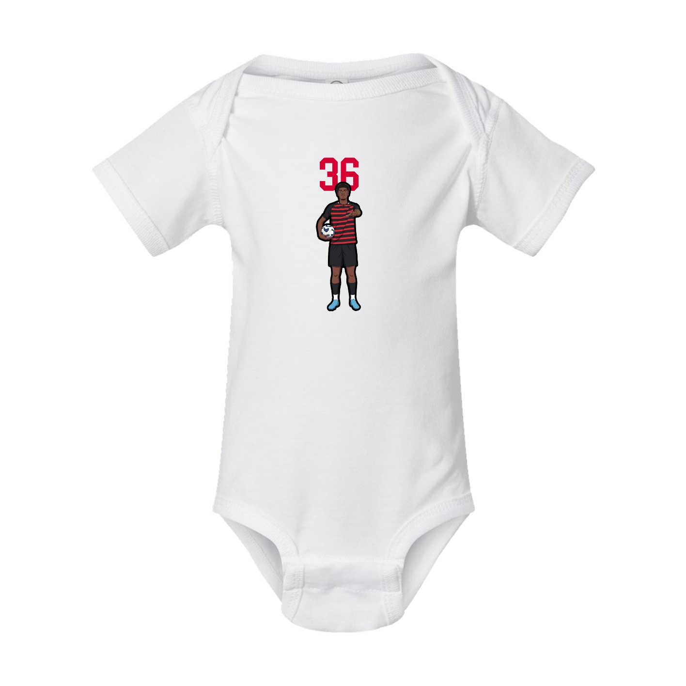 Baby Onesie — Number Top in White