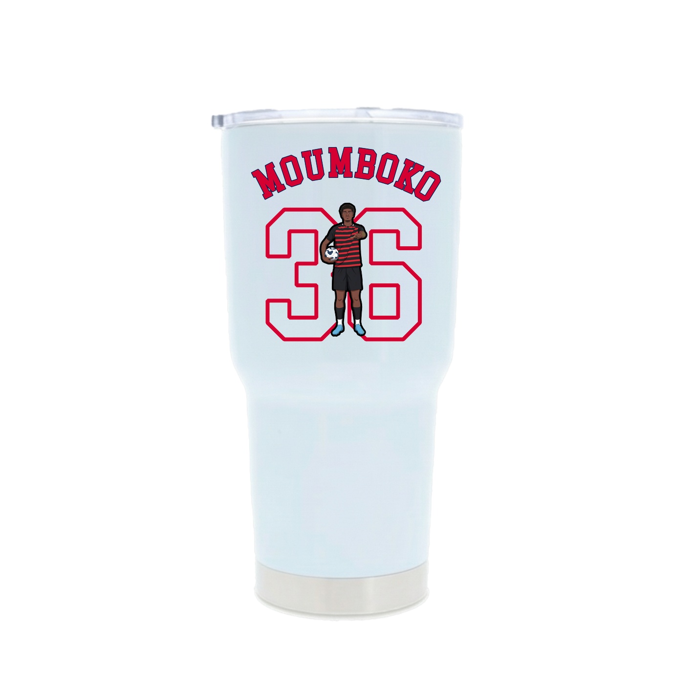 30oz Stainless Steel Tumbler — Shirsey Arch in White