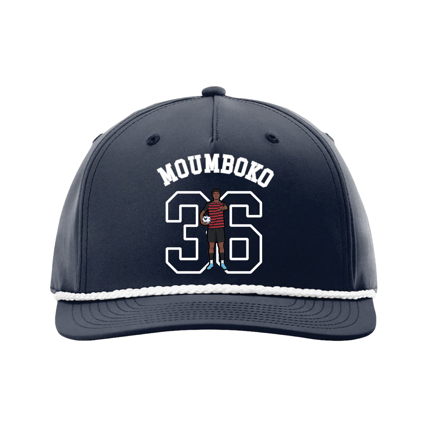 Five-Panel Classic Rope Cap — Shirsey Arch in Navy